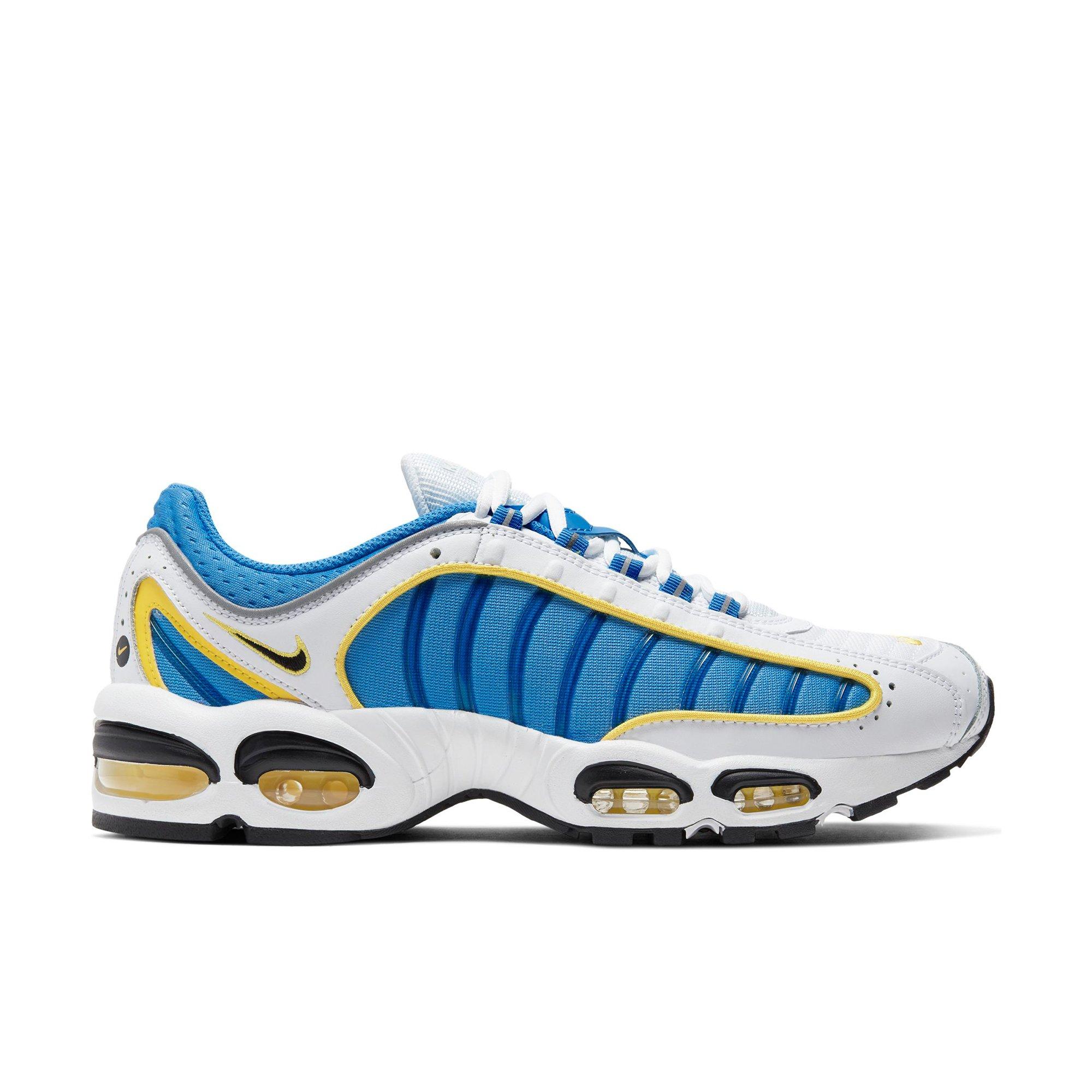 white and baby blue air max