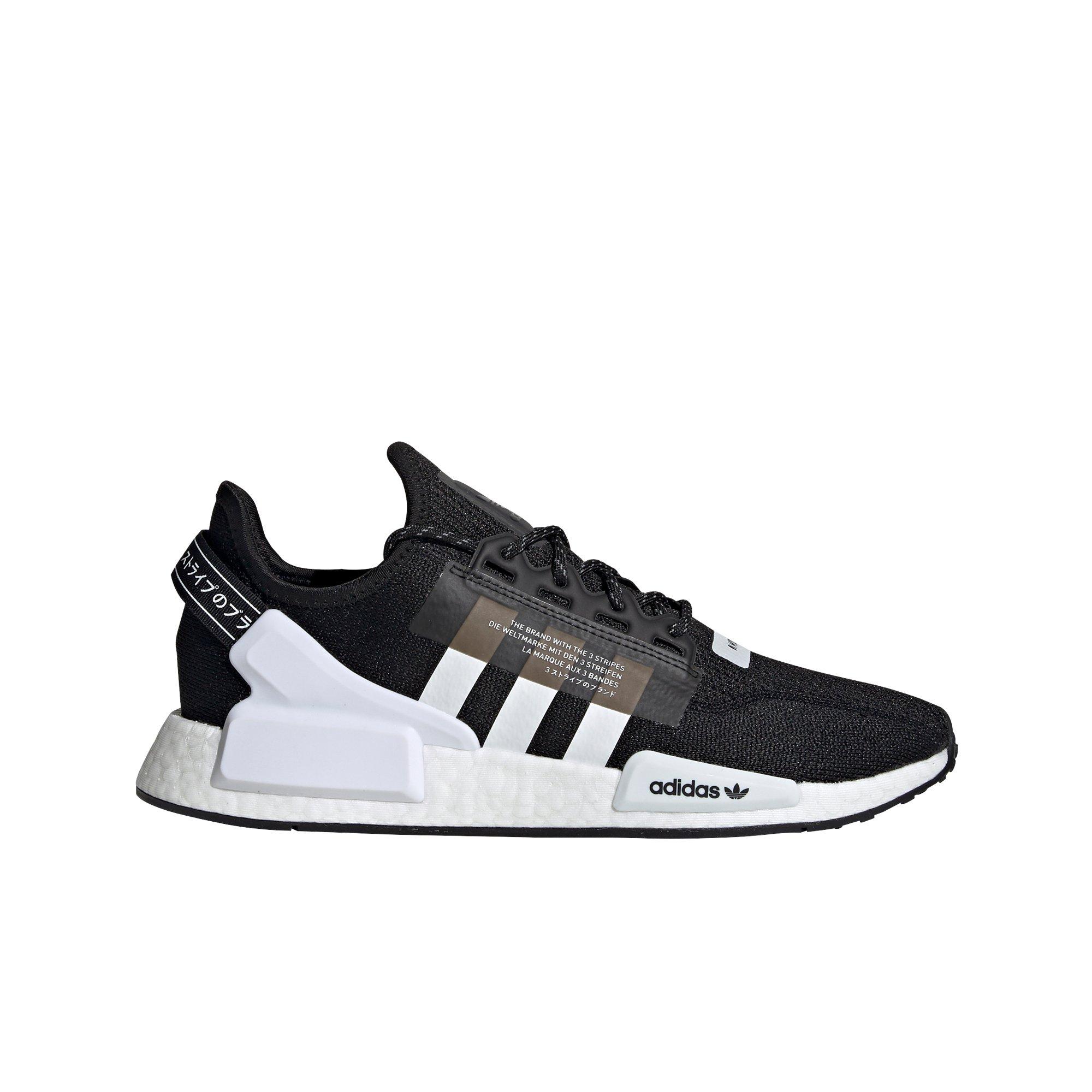 white and black adidas