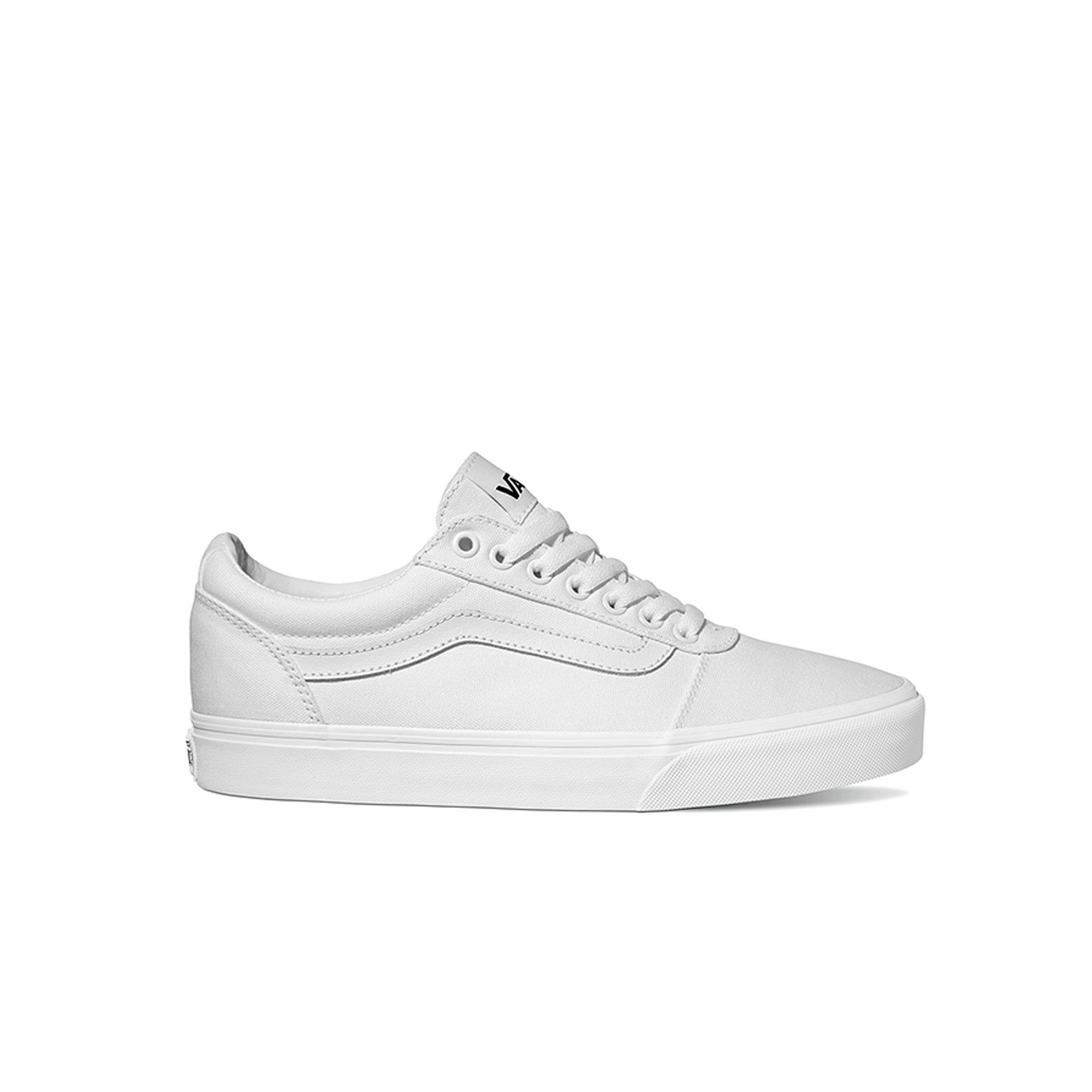 mens white canvas vans