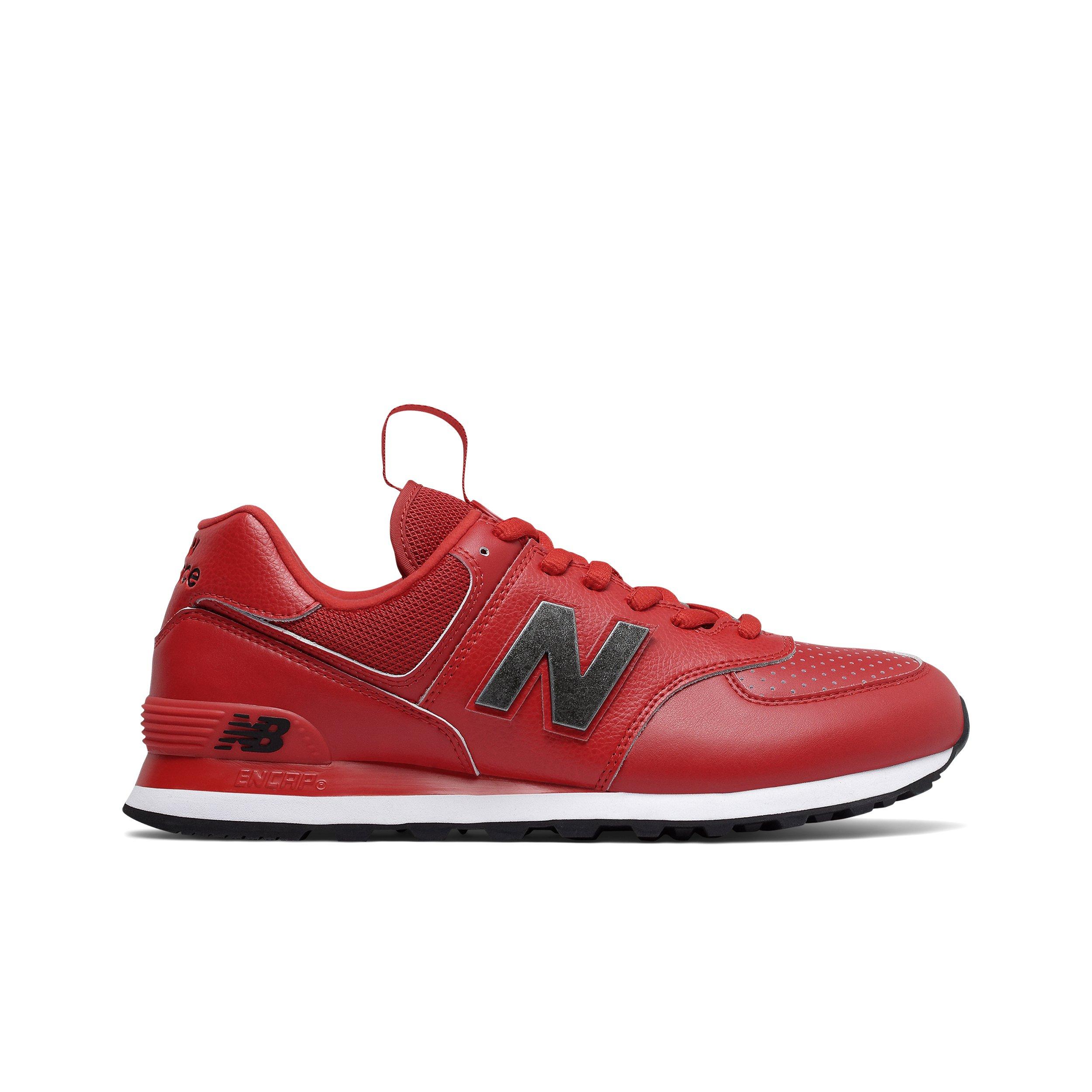 new balance 574 red leather