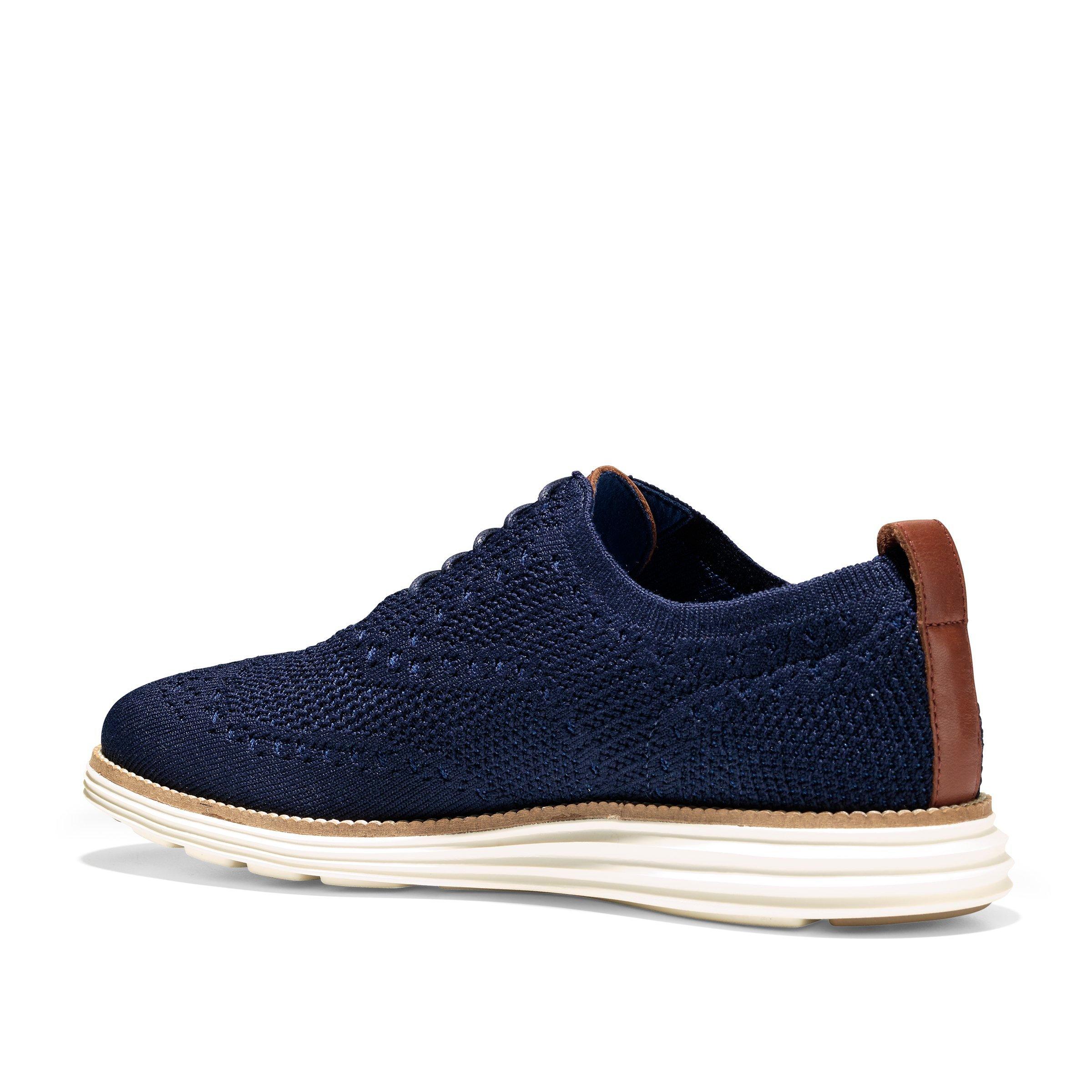 cole haan grandmøtion navy stitchlite lace ups