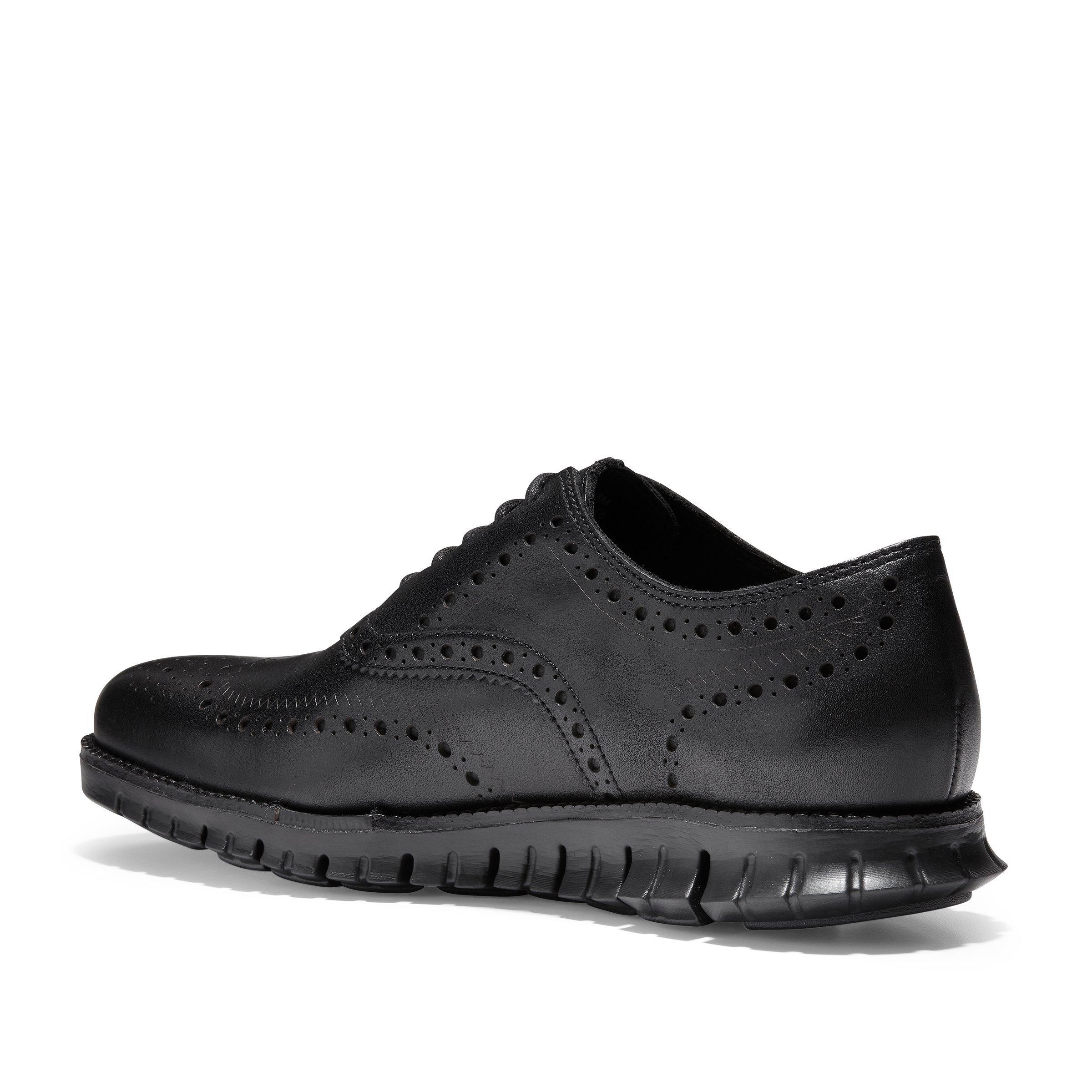 zerogrand wingtip oxford black