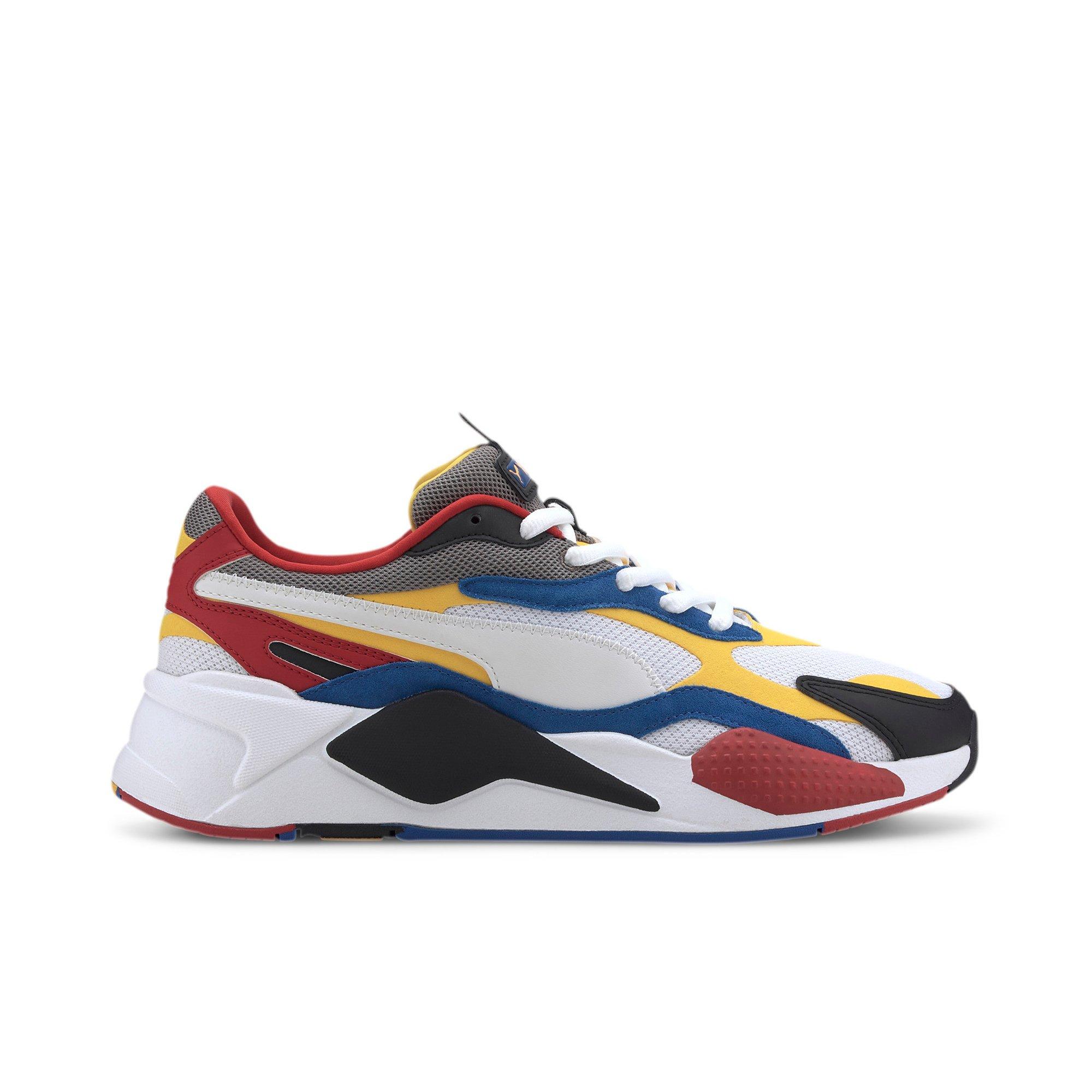 puma shoes red yellow blue