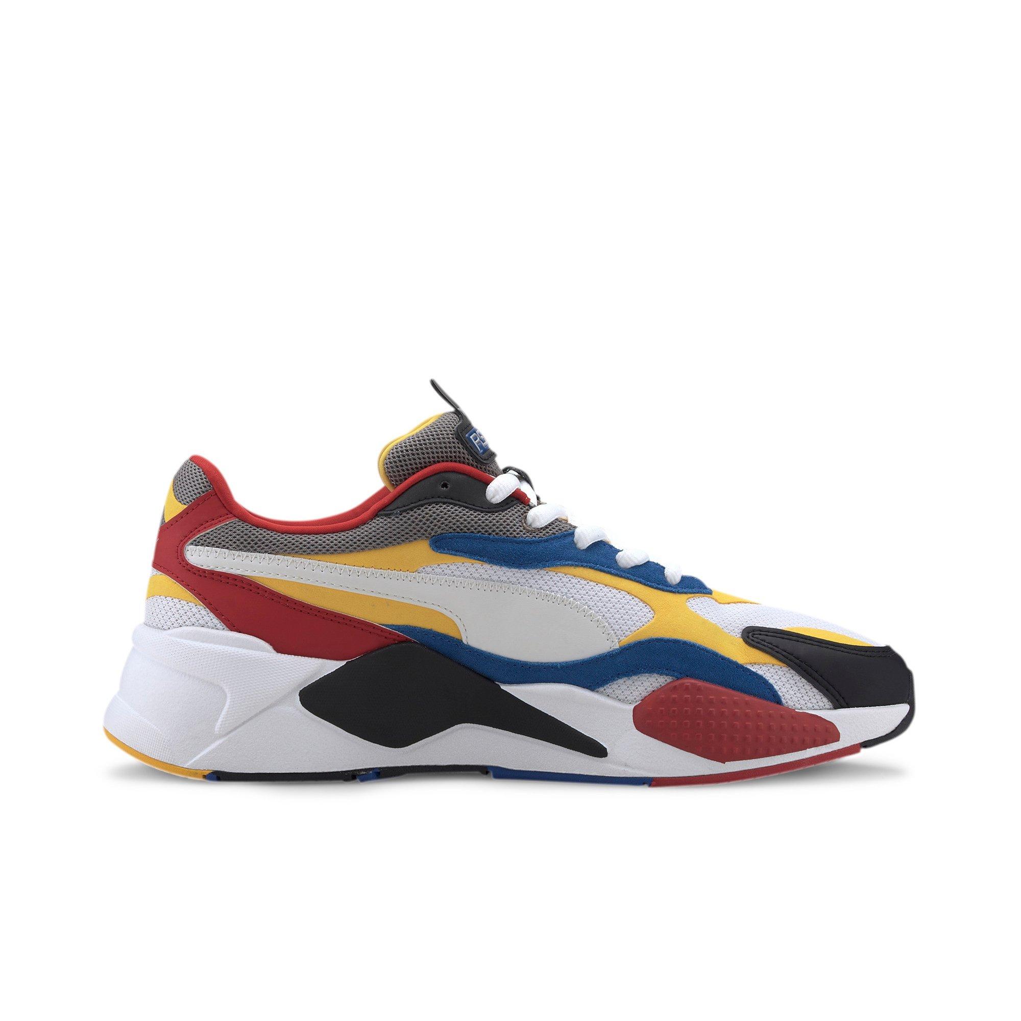 puma red yellow blue shoes