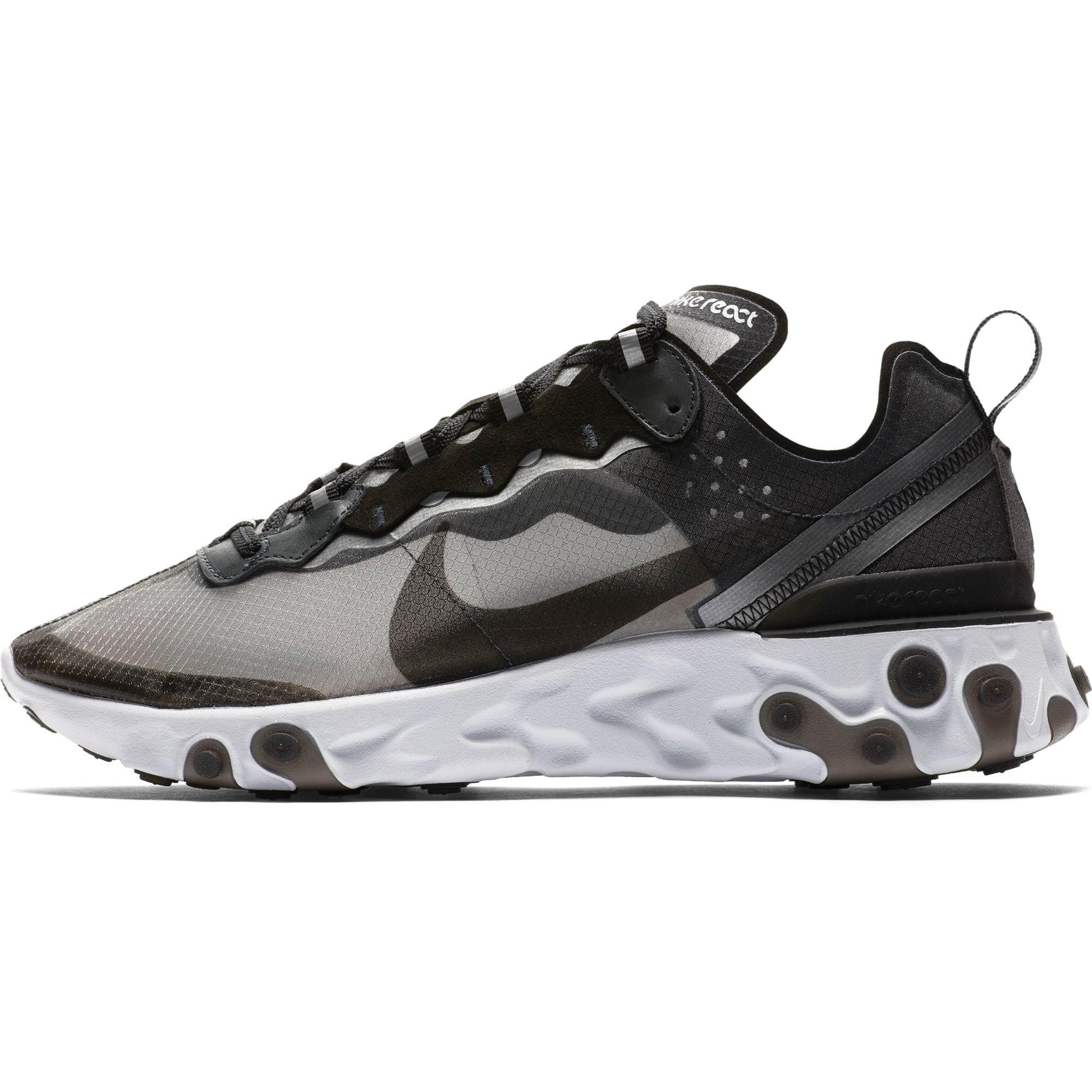 nike react 87 black