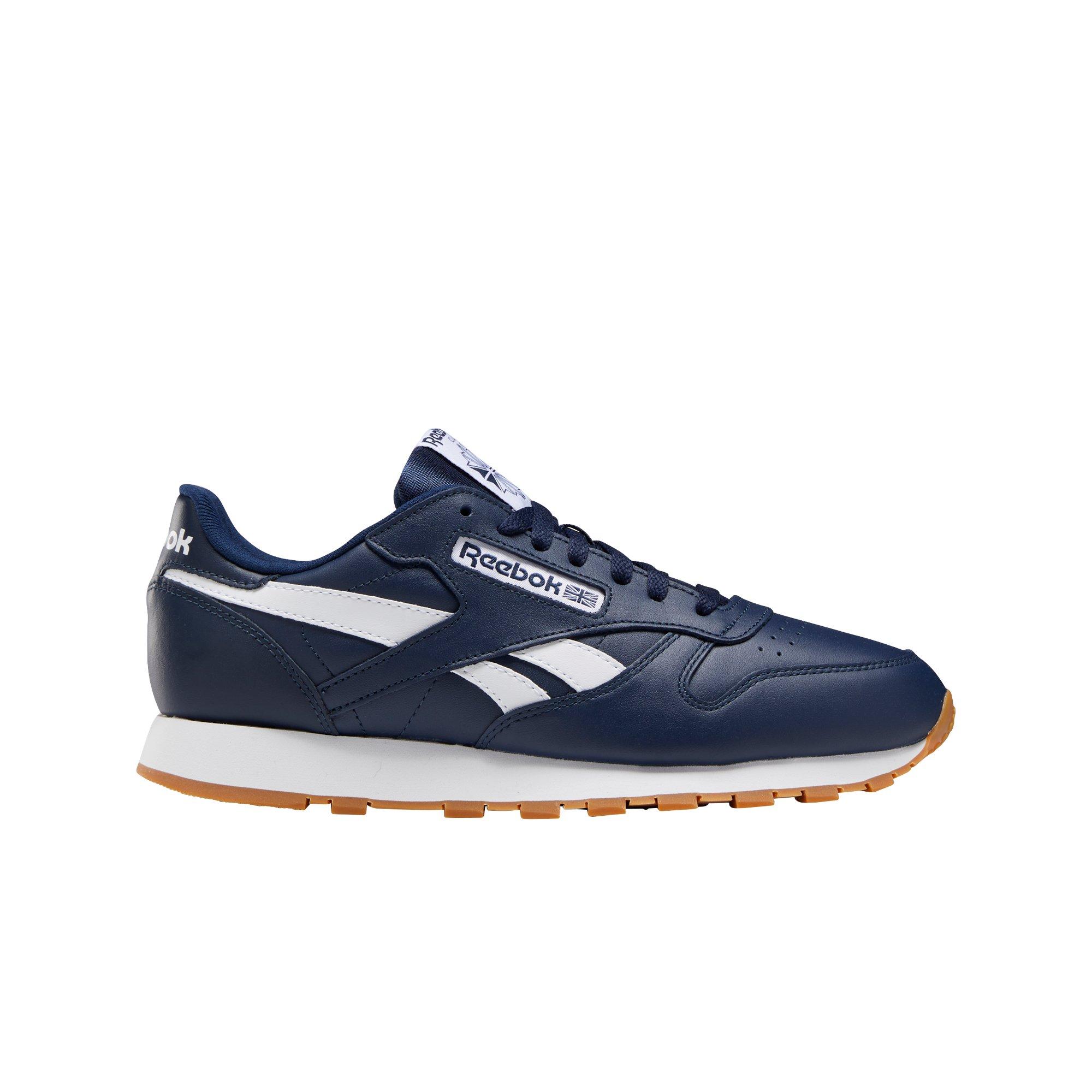 reebok classic navy leather