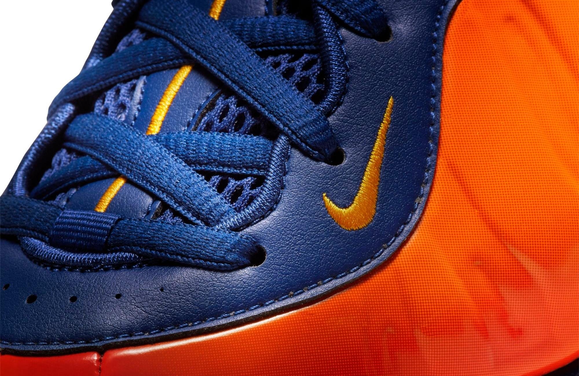 Foamposite blue hot sale and orange