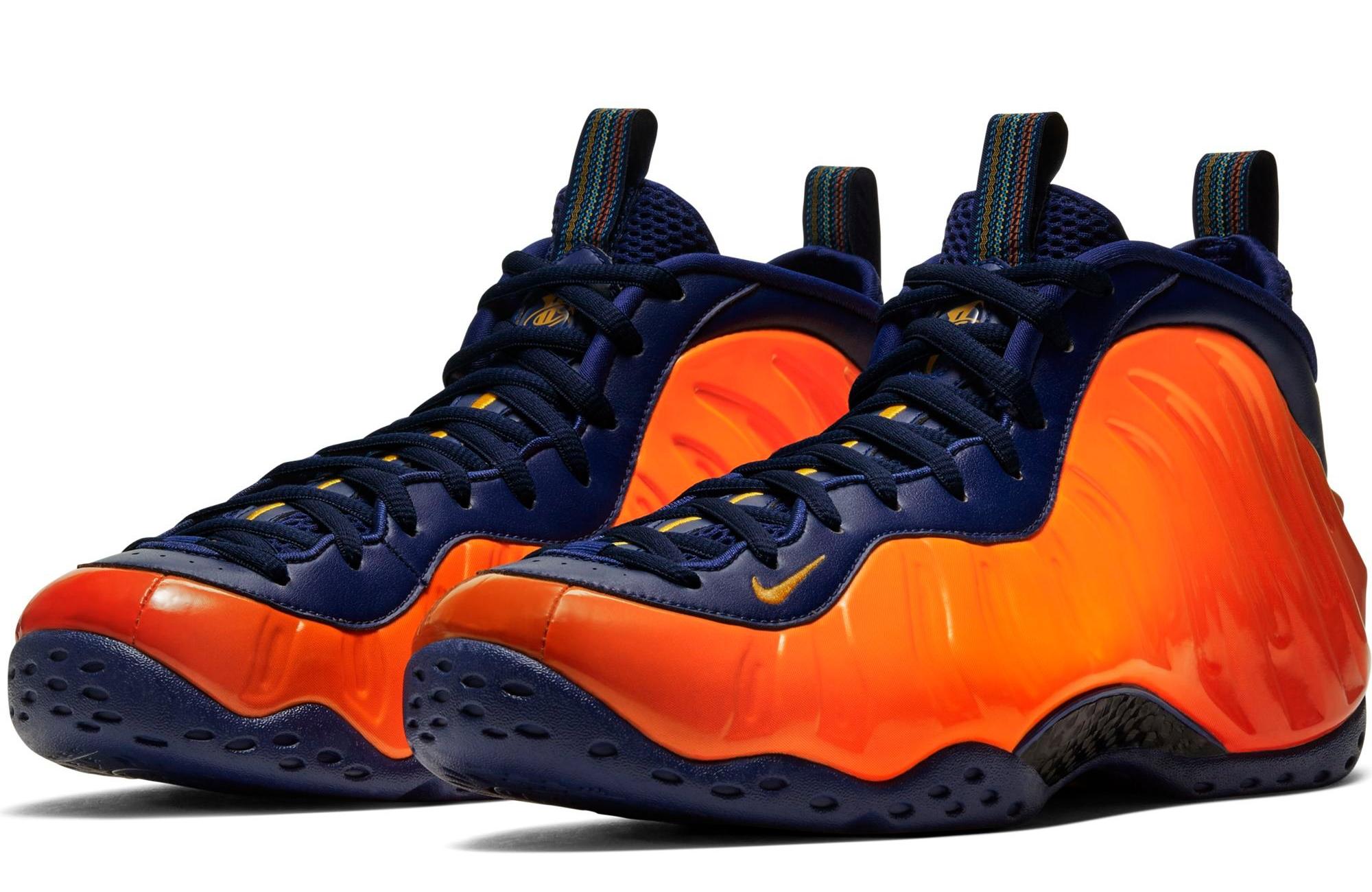 Foamposite blue and on sale orange