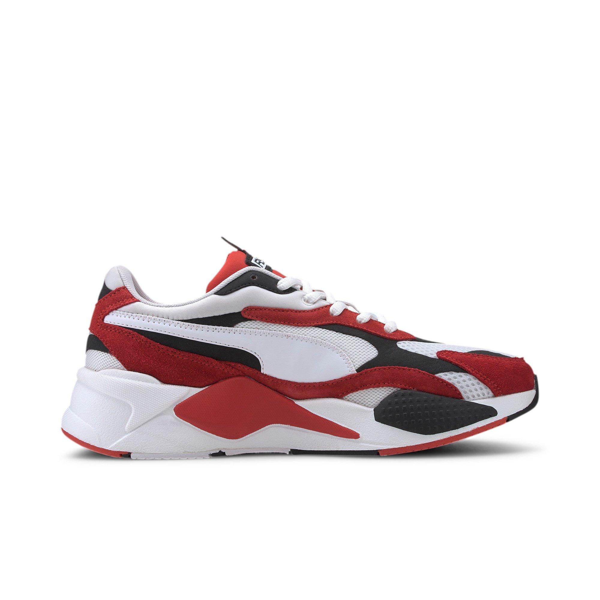 red and white puma shoes