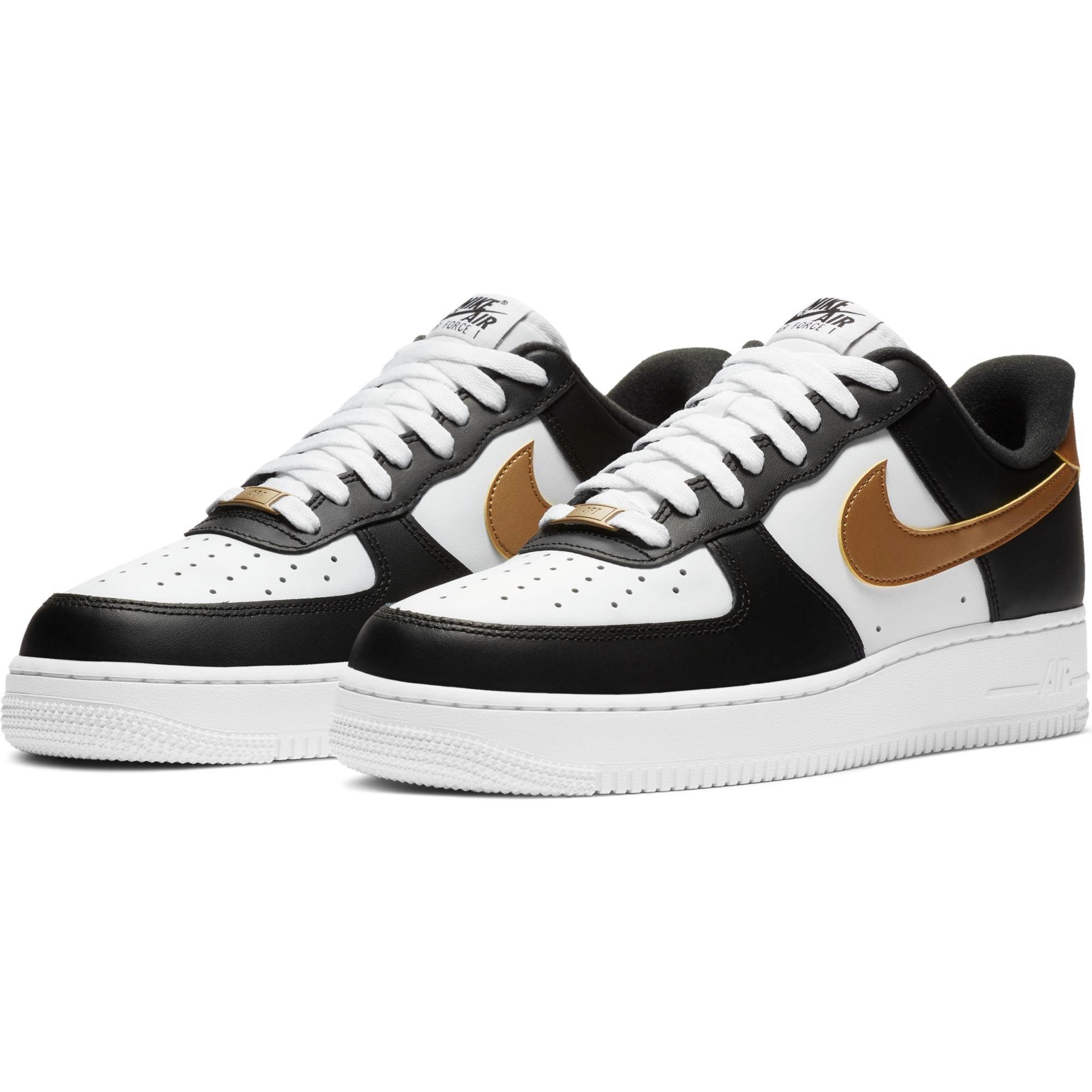 nike air force 1 black metallic gold