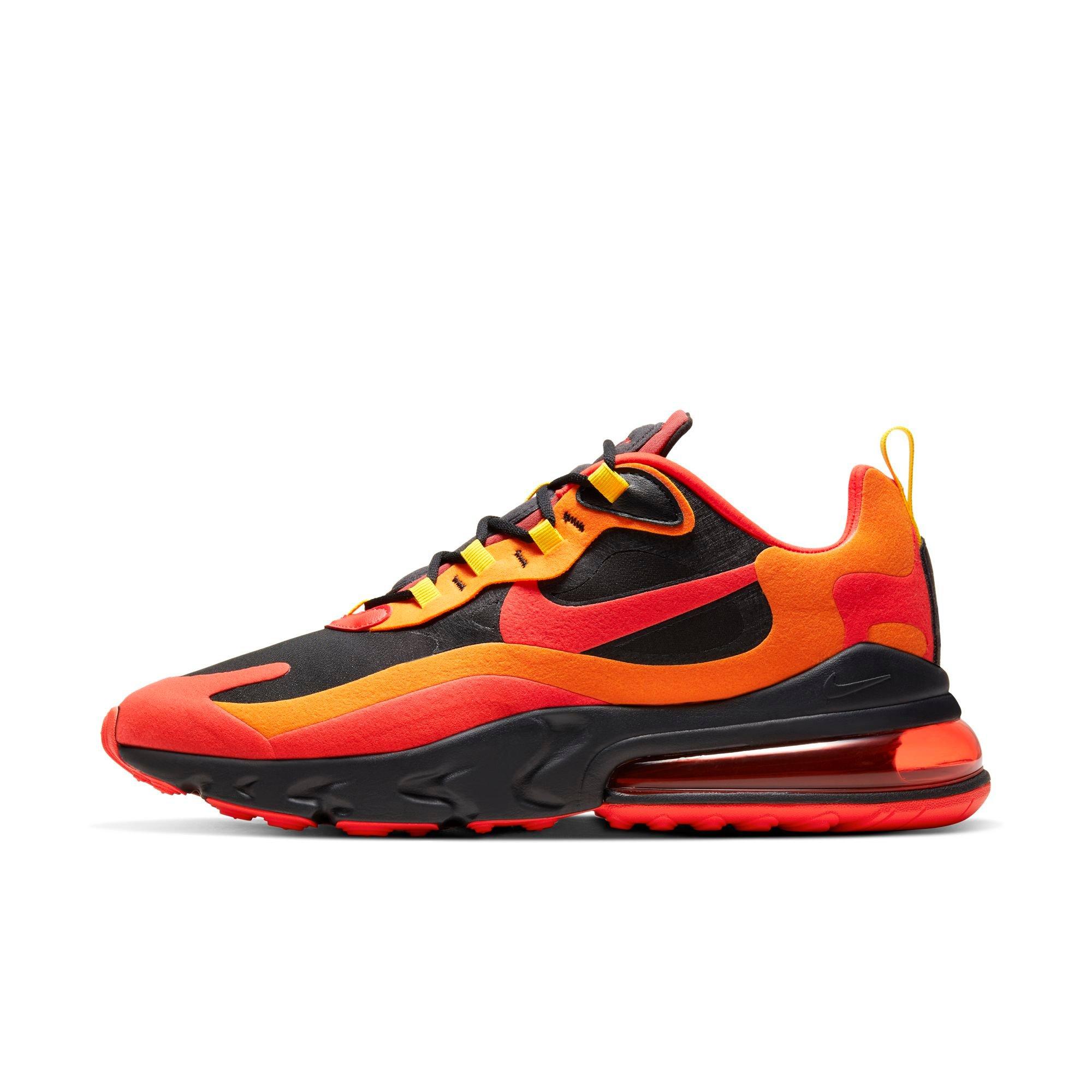 black and orange nike shoes