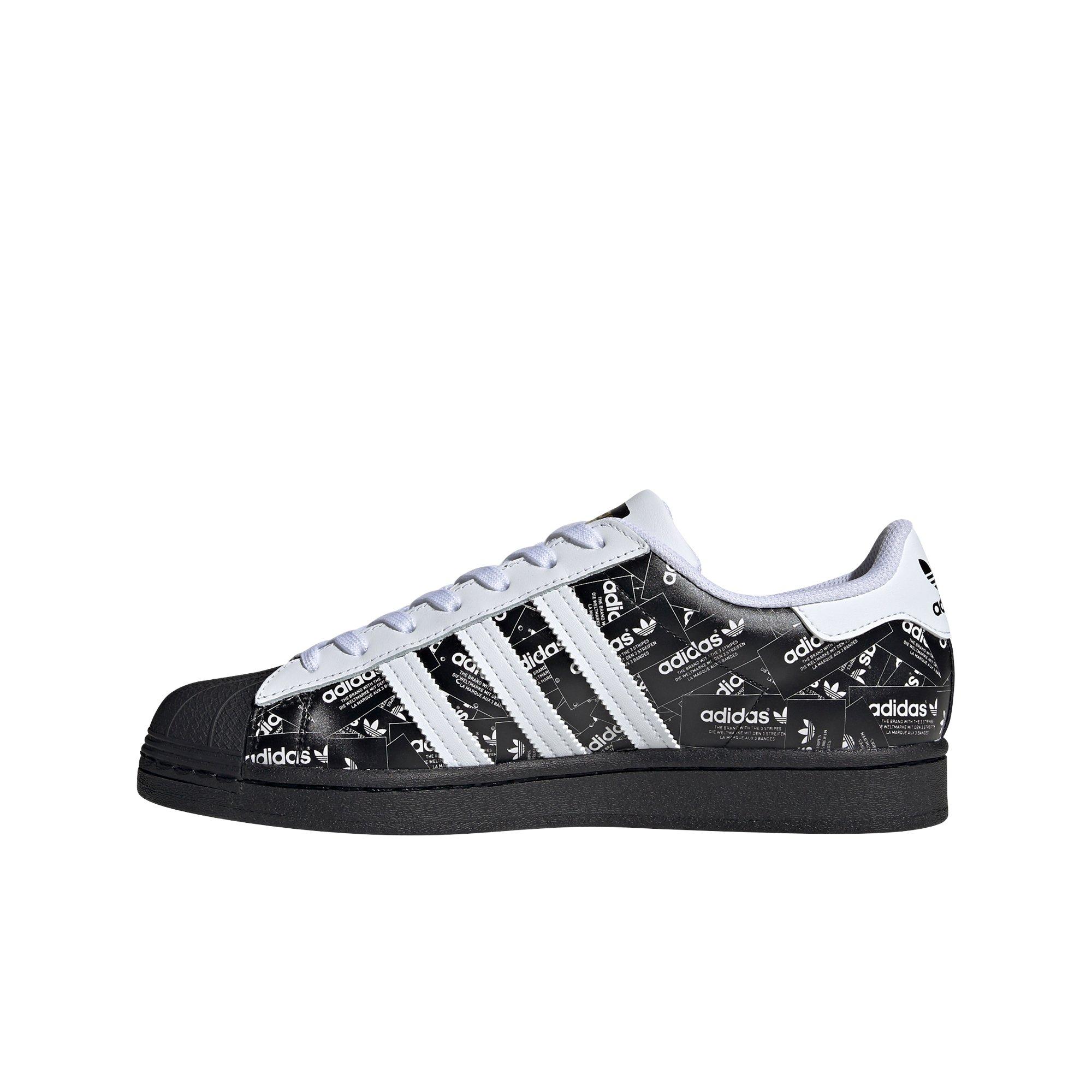 adidas superstar black and white