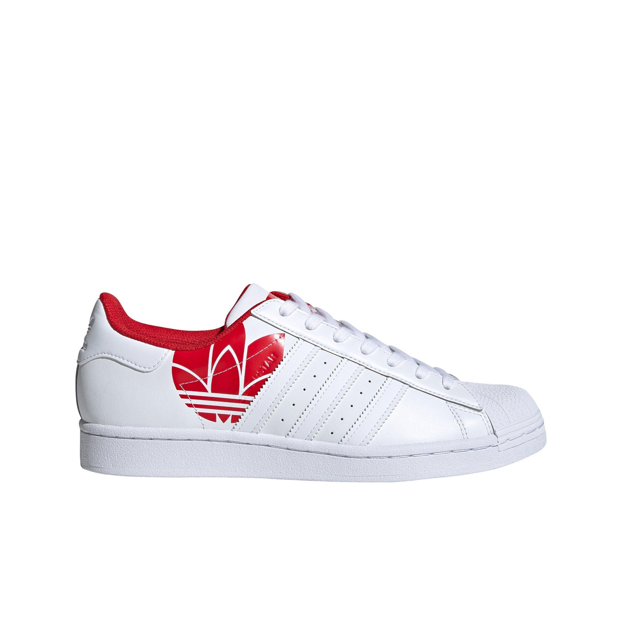 adidas superstar white and red