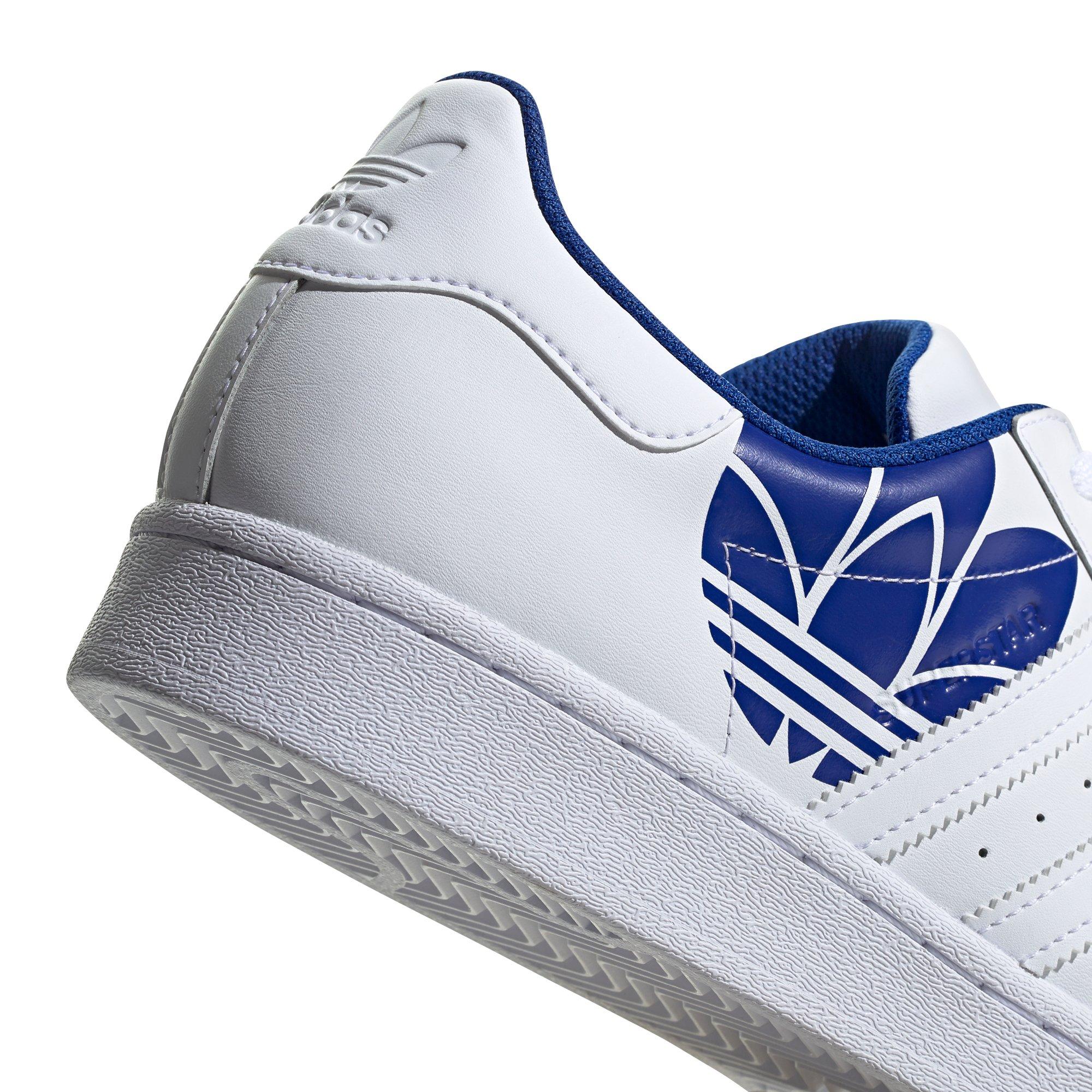 adidas superstar white and blue