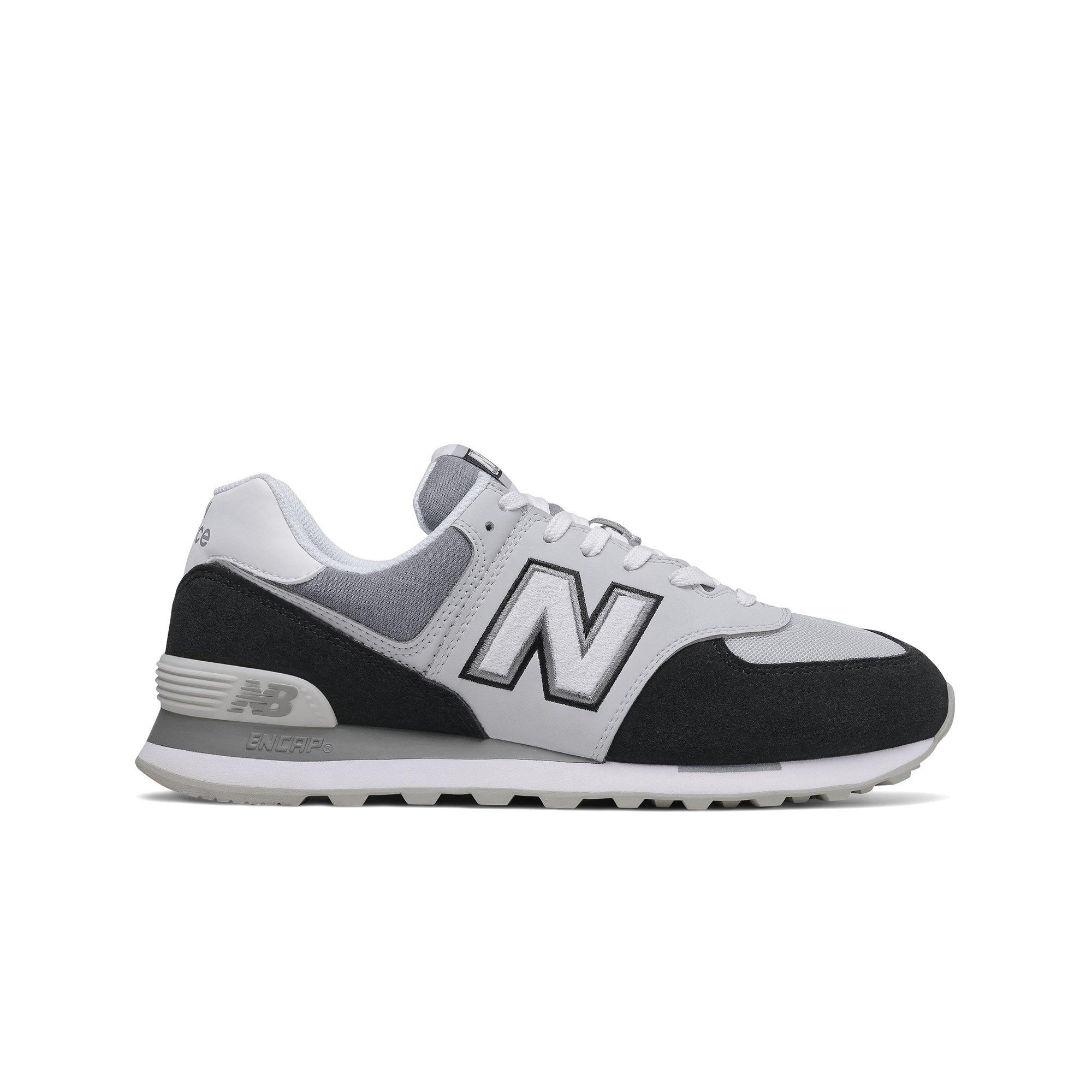 gray and white new balance shoes