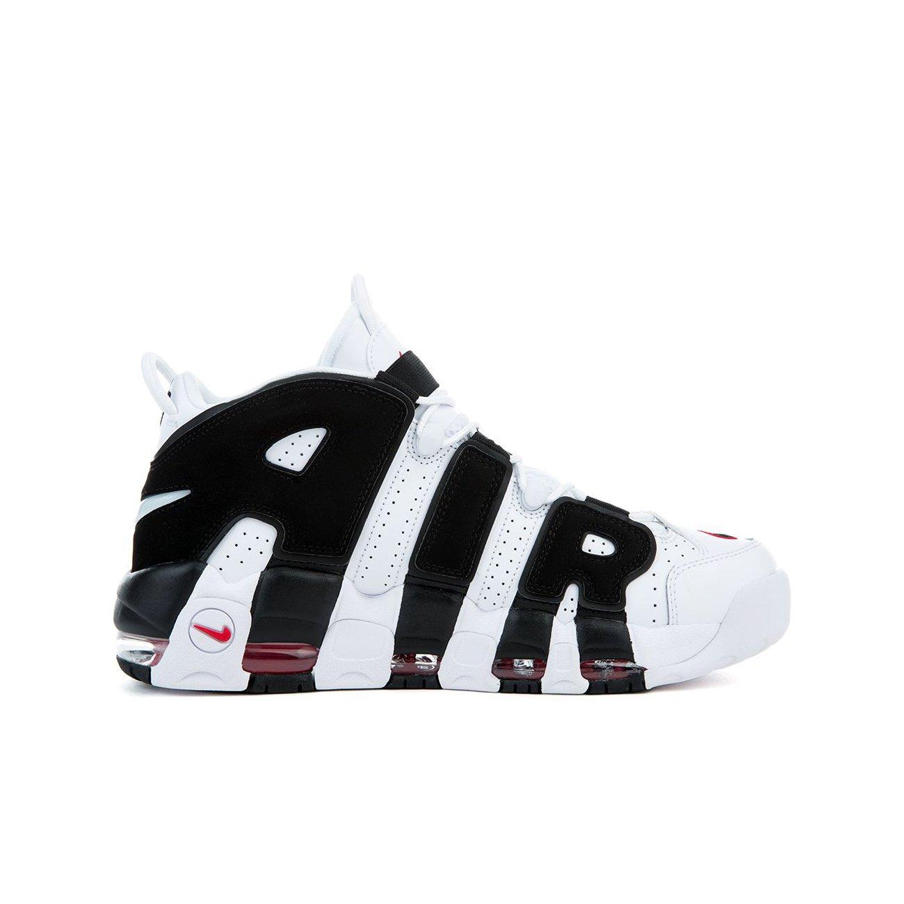 nike uptempo 96 black grey white