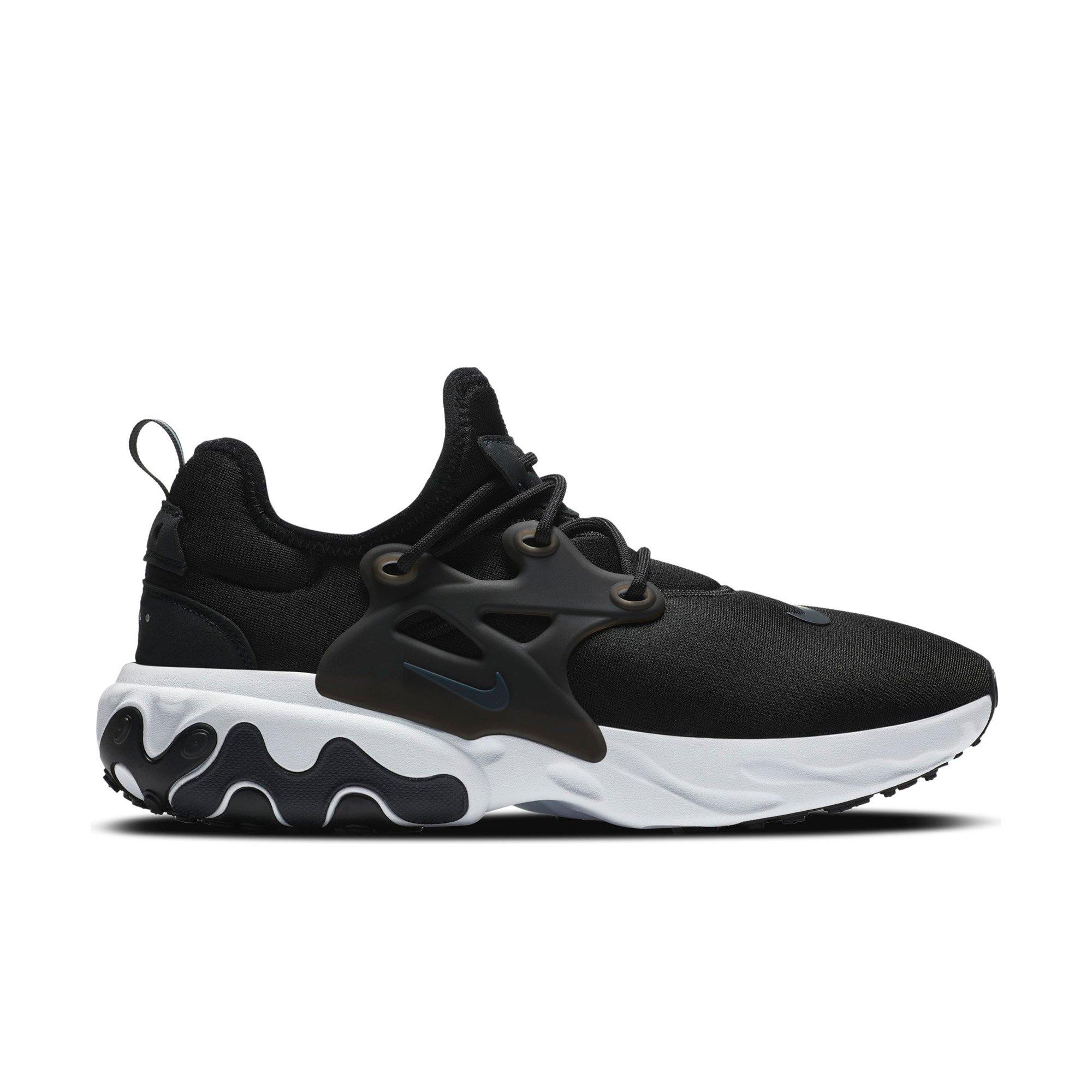 black and white nike presto react