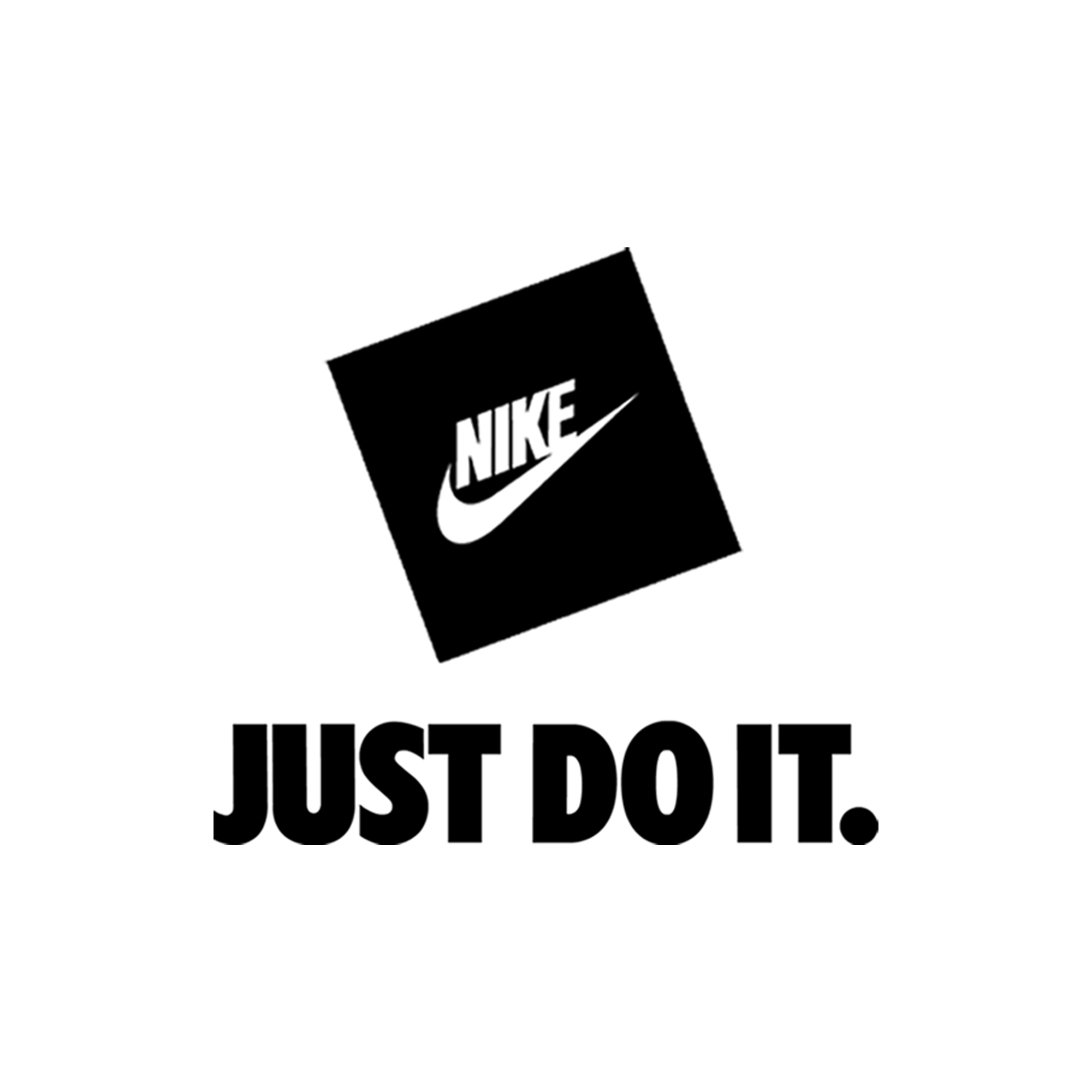 just do it black and white