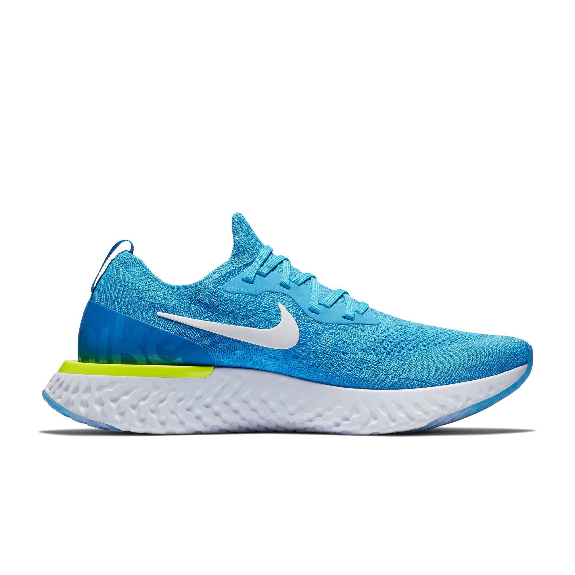 nike epic react flyknit blue glow