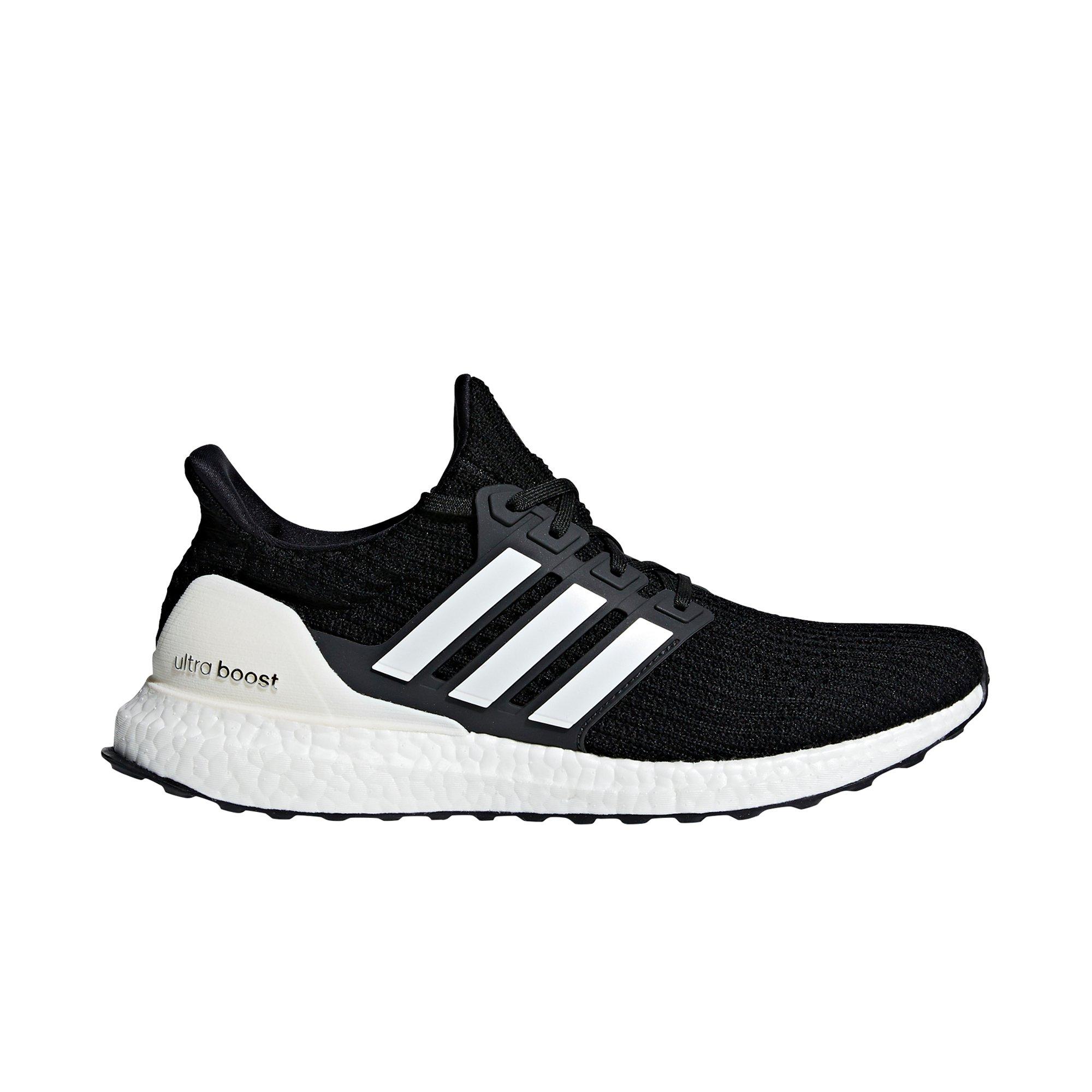 black ultra boost white stripes
