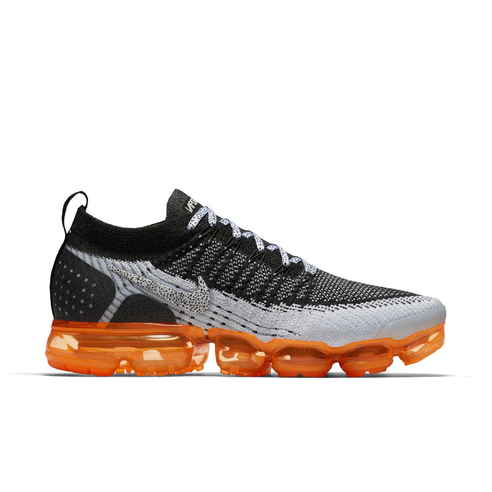 orange black and white vapormax