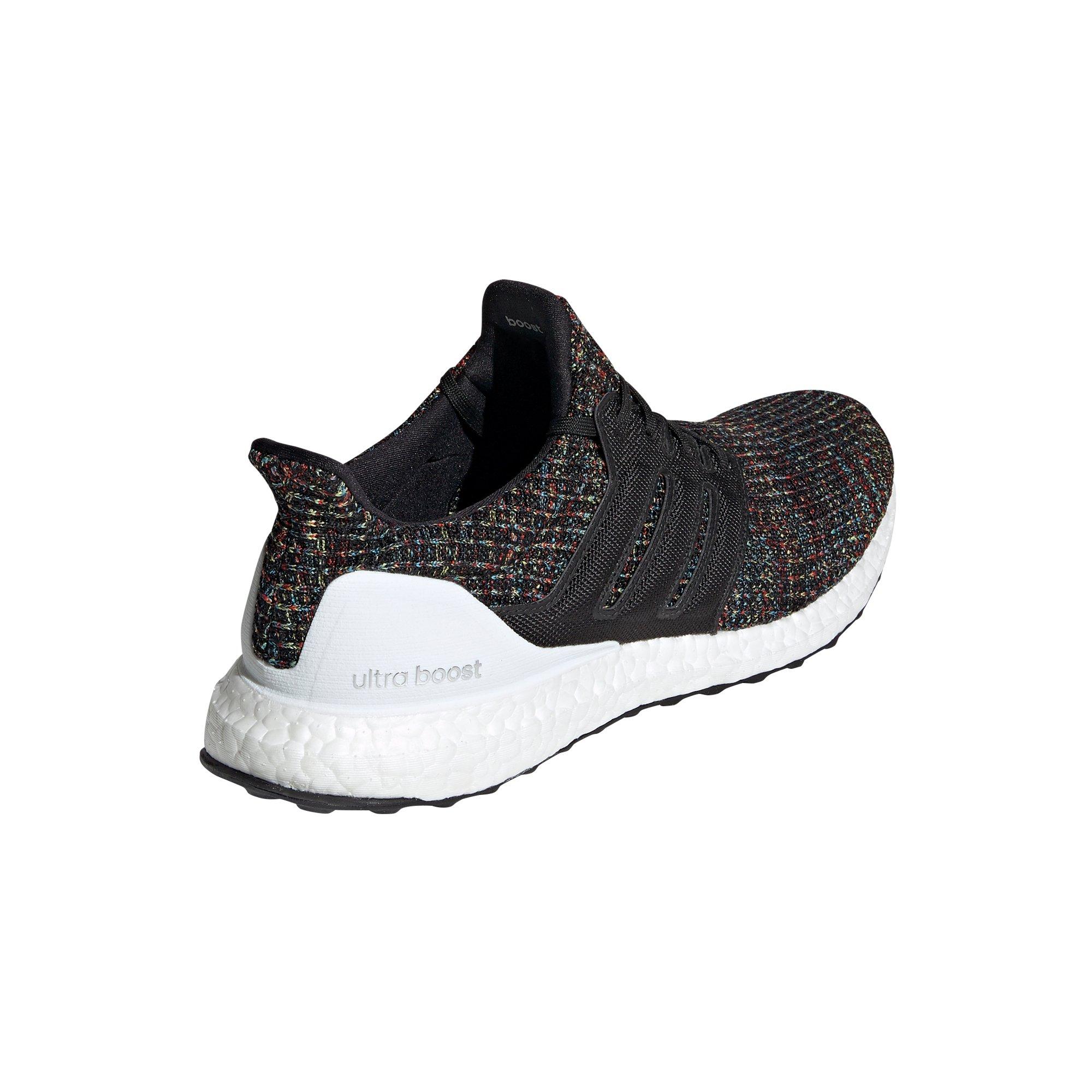 ultra boost core black active red