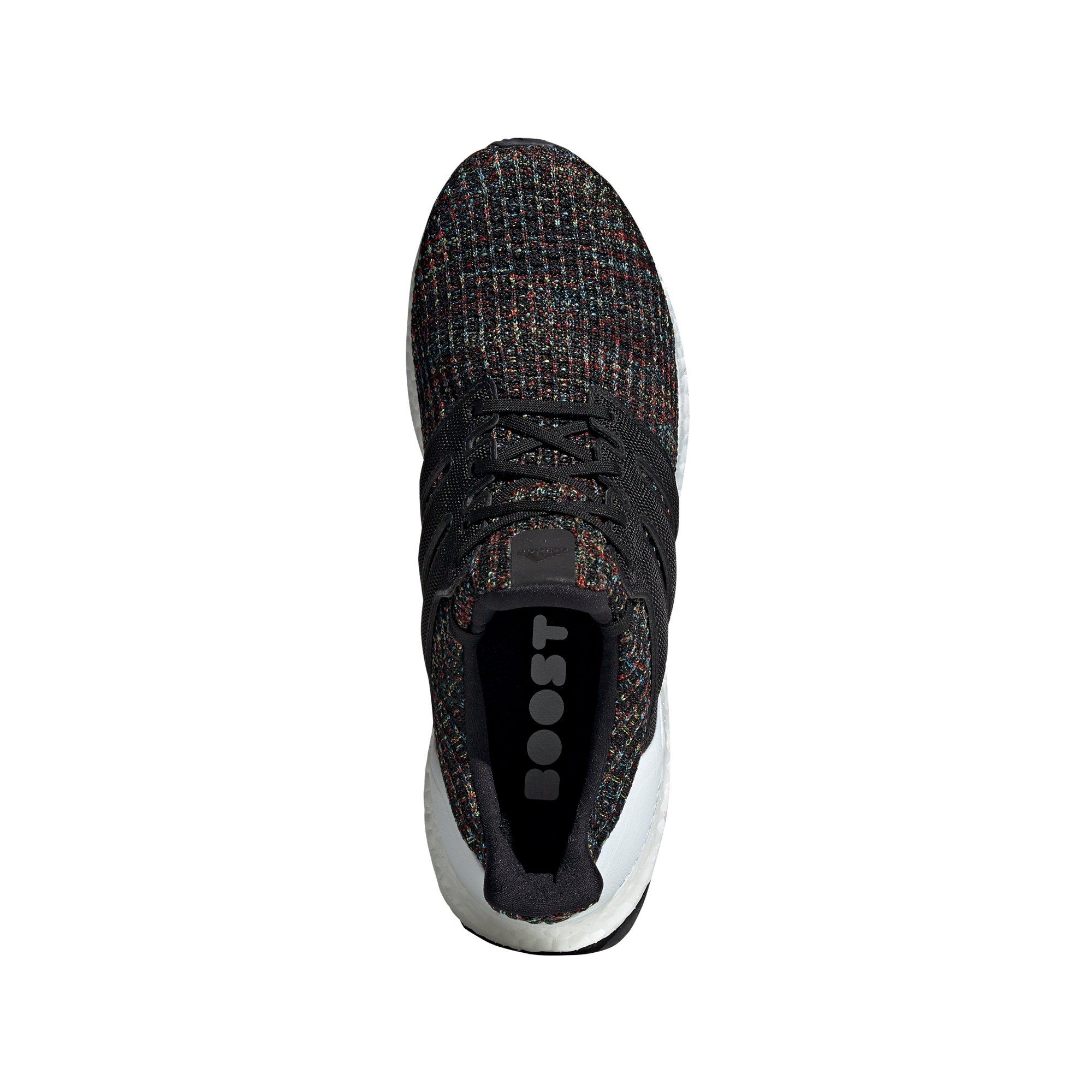 ultra boost core black active red