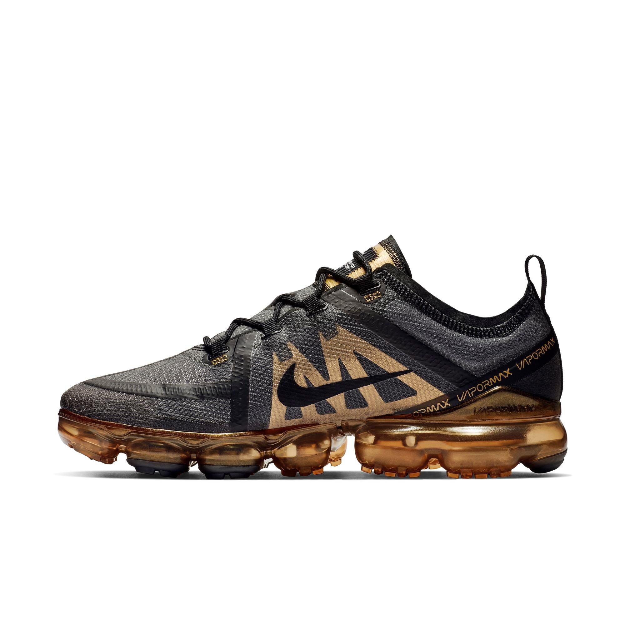 nike vapormax 2019 gold and black