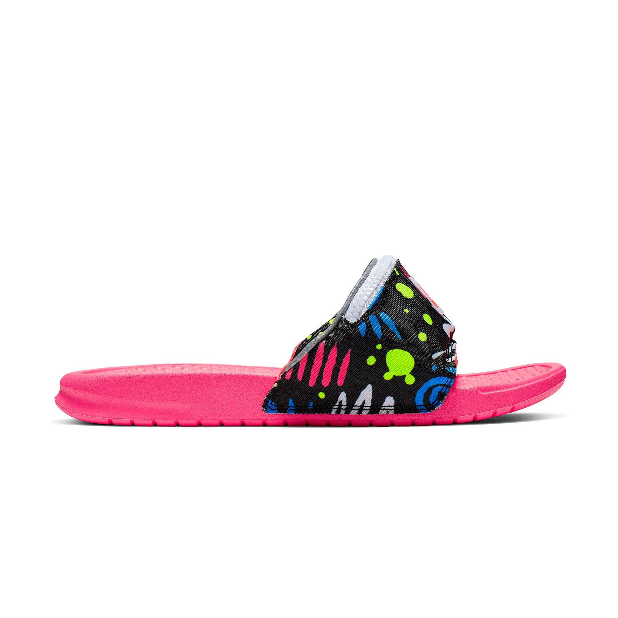 nike fanny pack slides pink