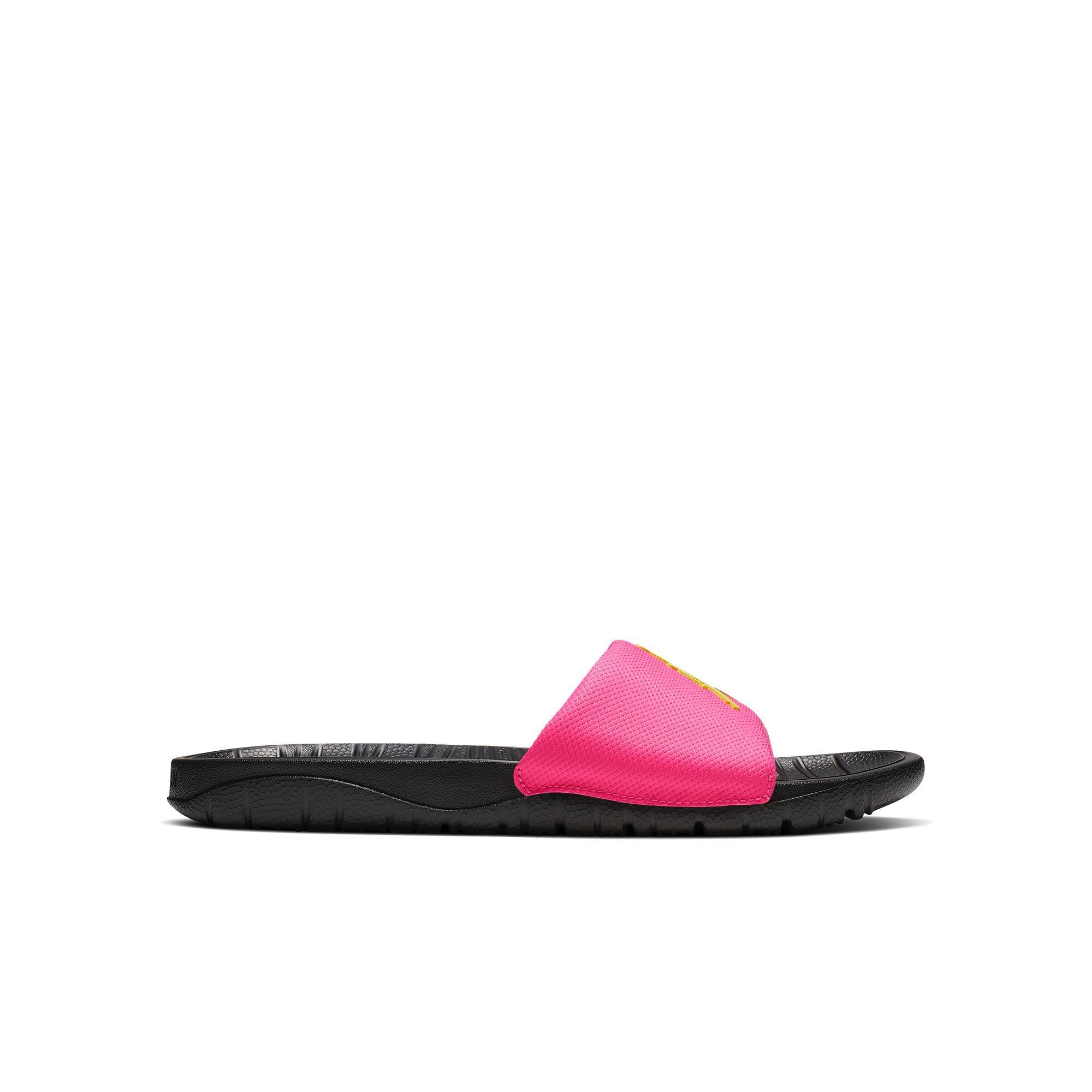 pink black jordan slides