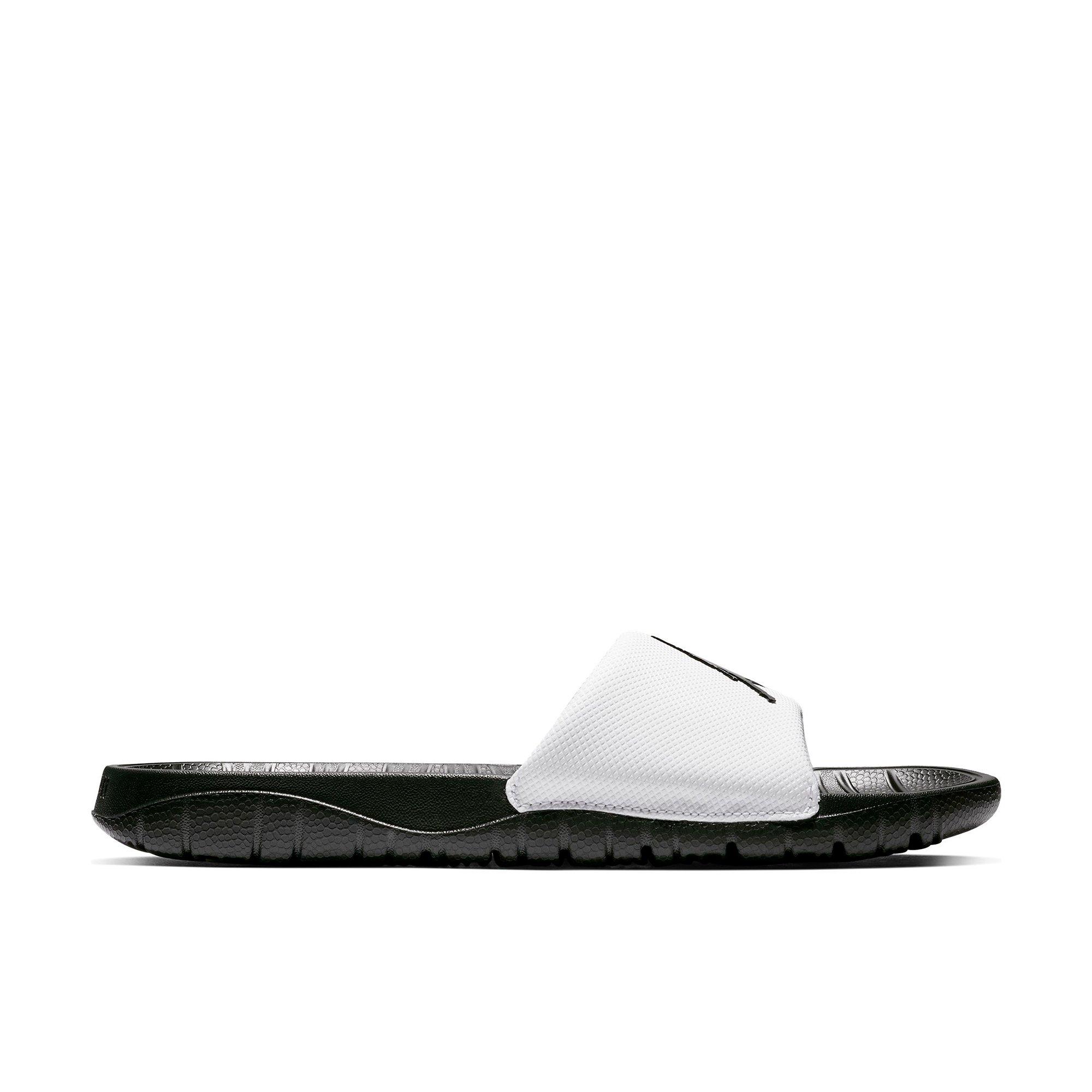 white jordan sandals mens