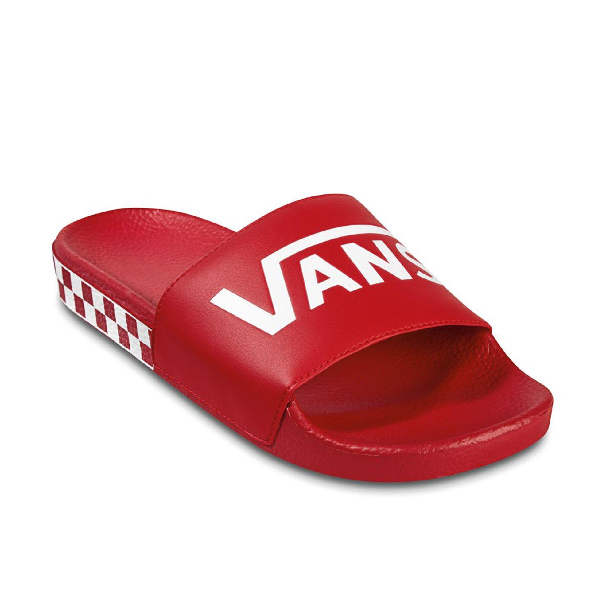 red van sandals