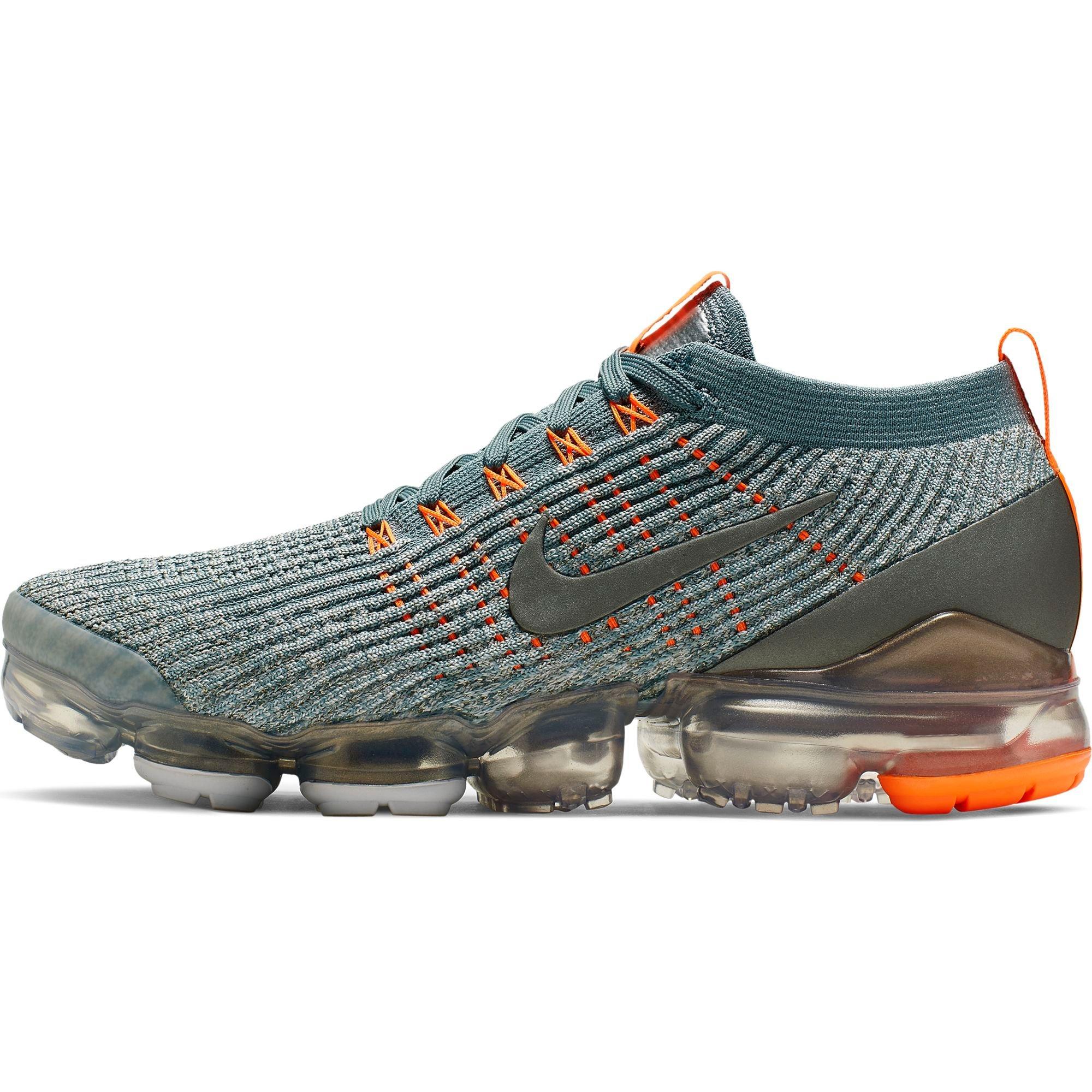 Nike Men s Air VaporMax Flyknit 3 Shoes GraySilverOrange