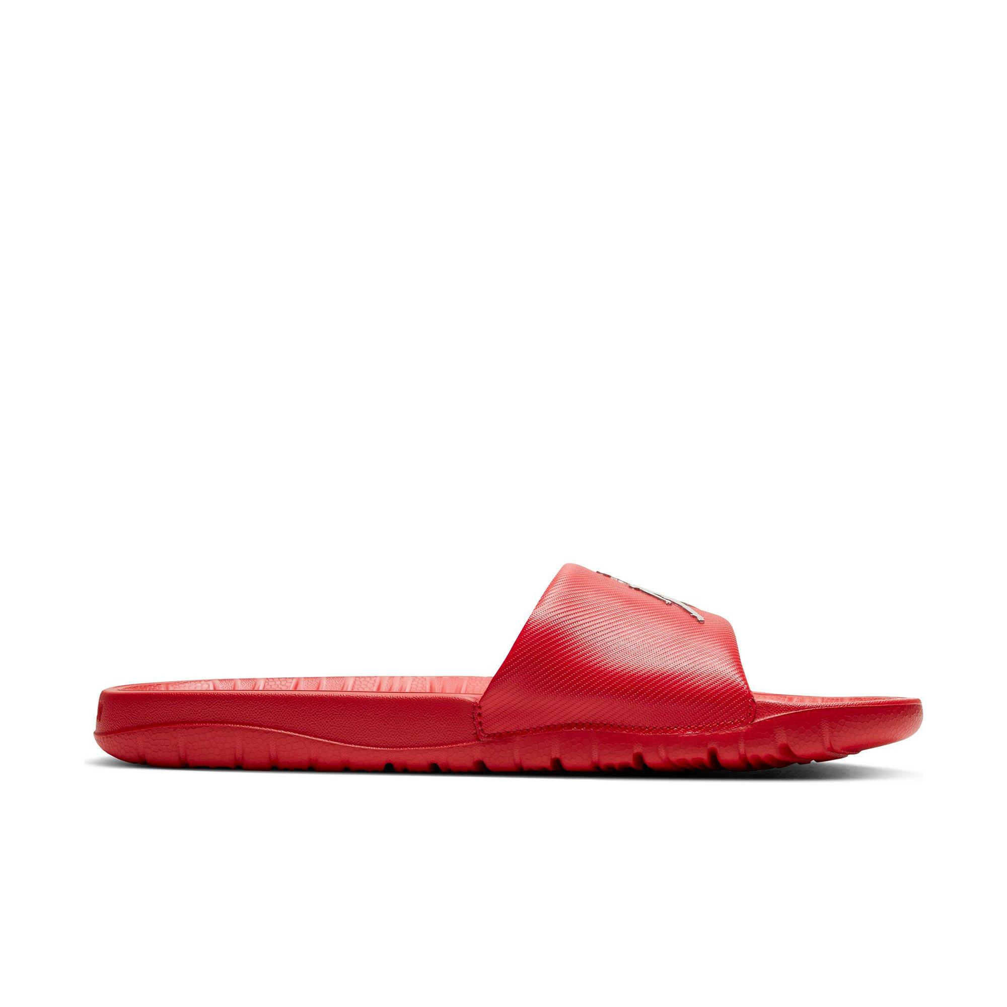 jordan flip flops red