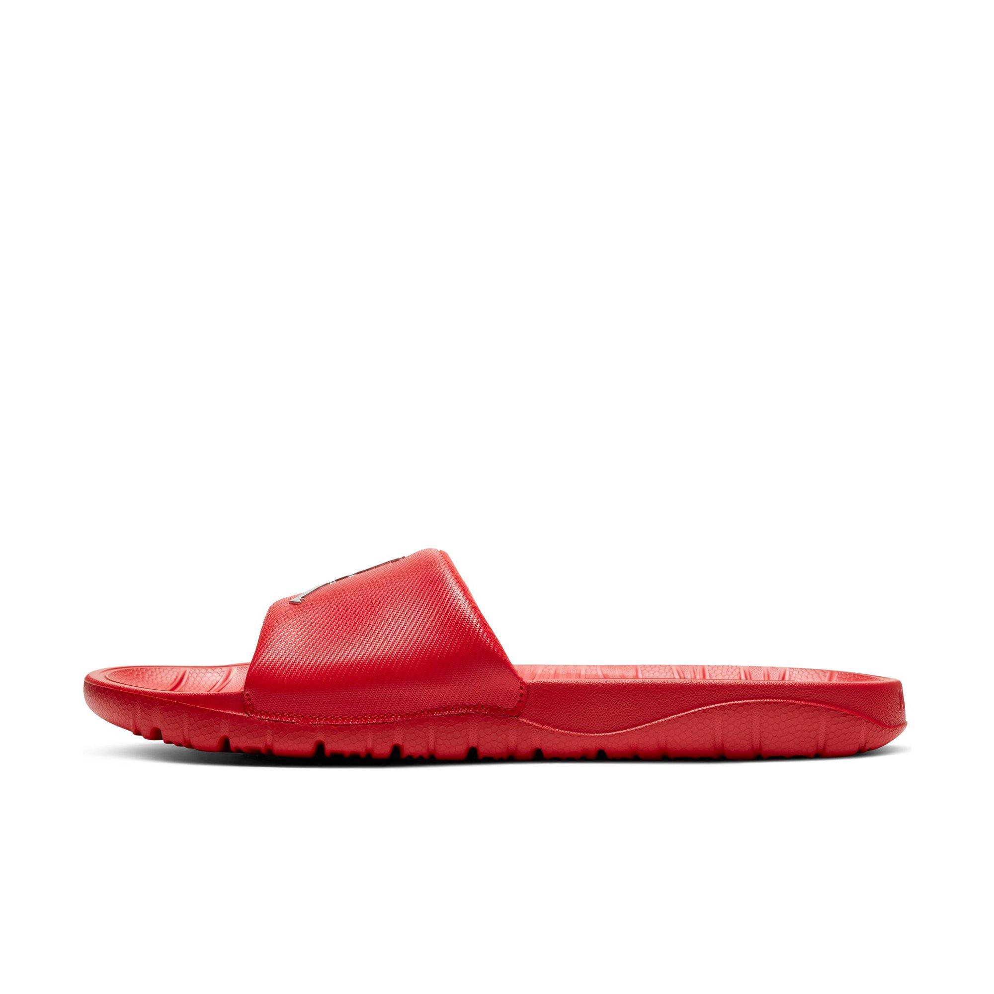 jordan flip flops red