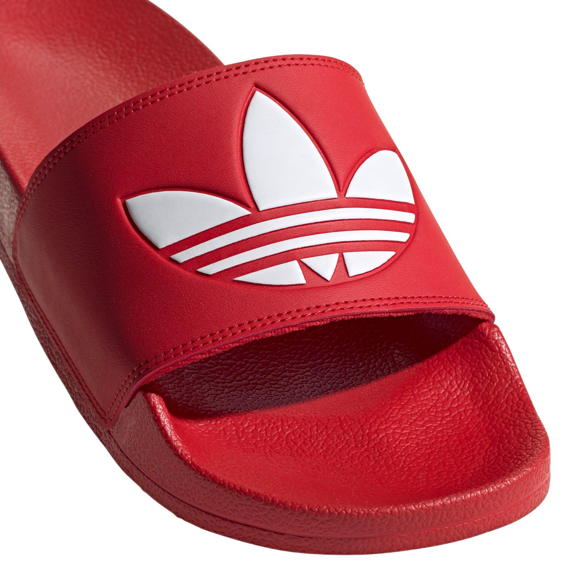 adidas slides red and white