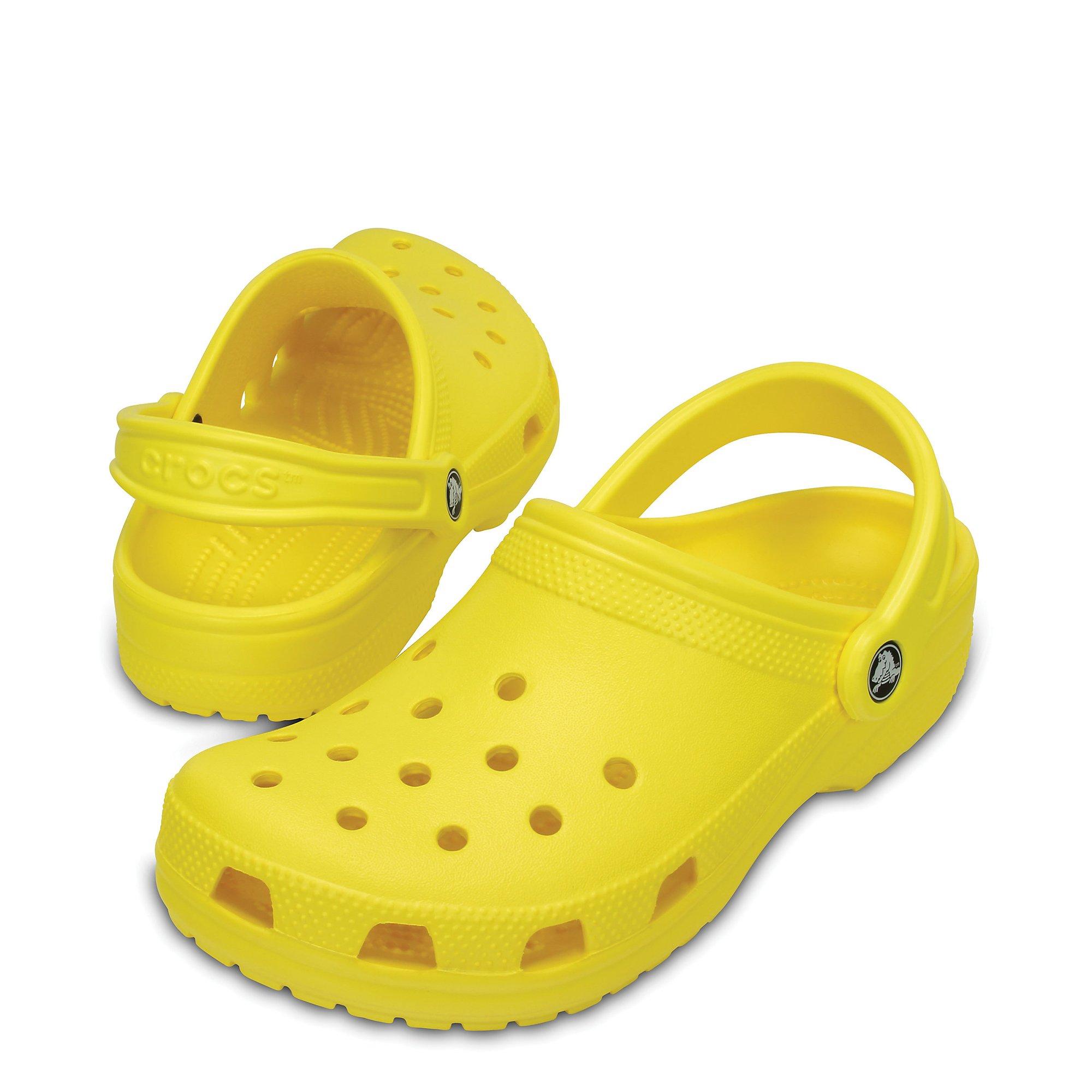 uvenuti crocs classic shoe in yellow 