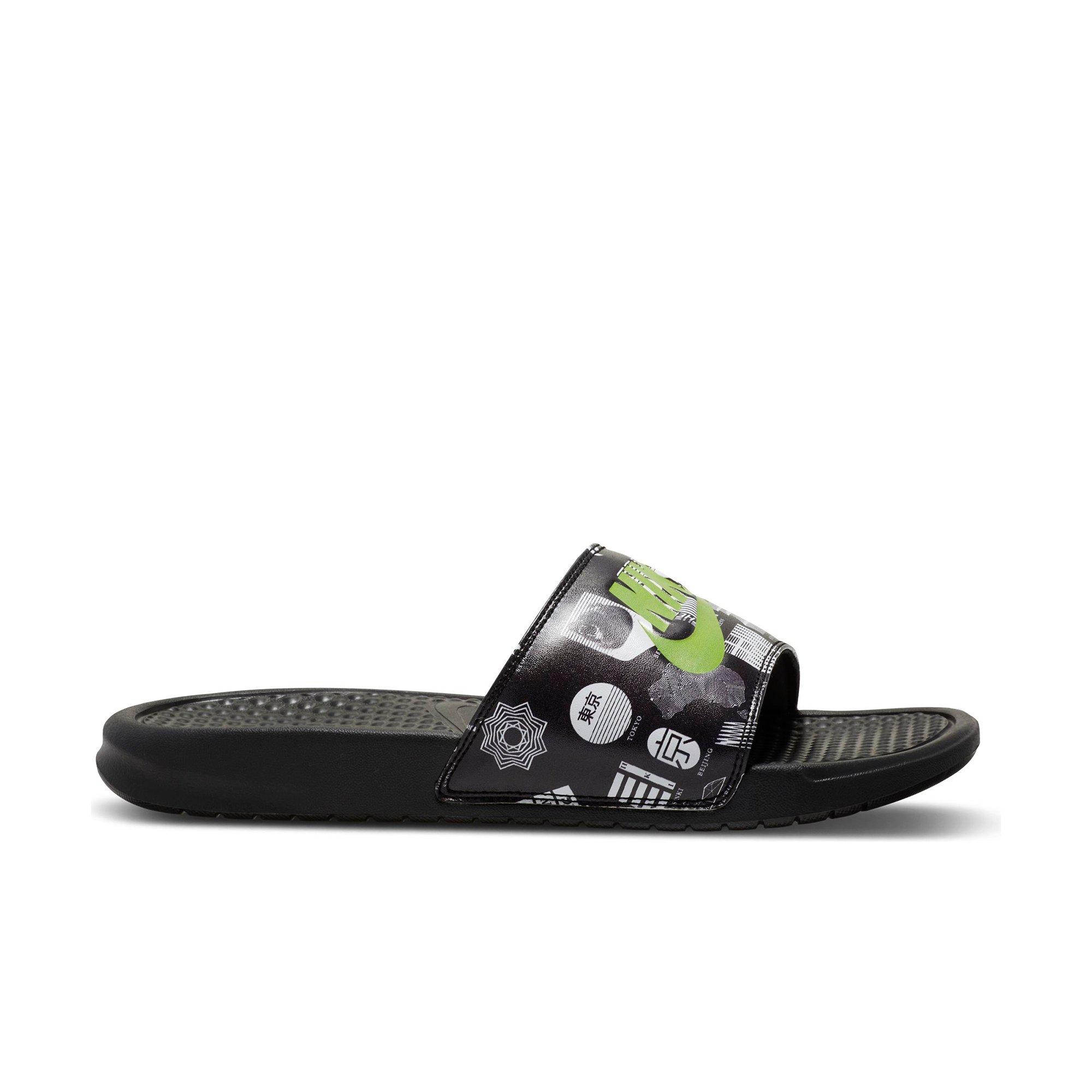 nike benassi green