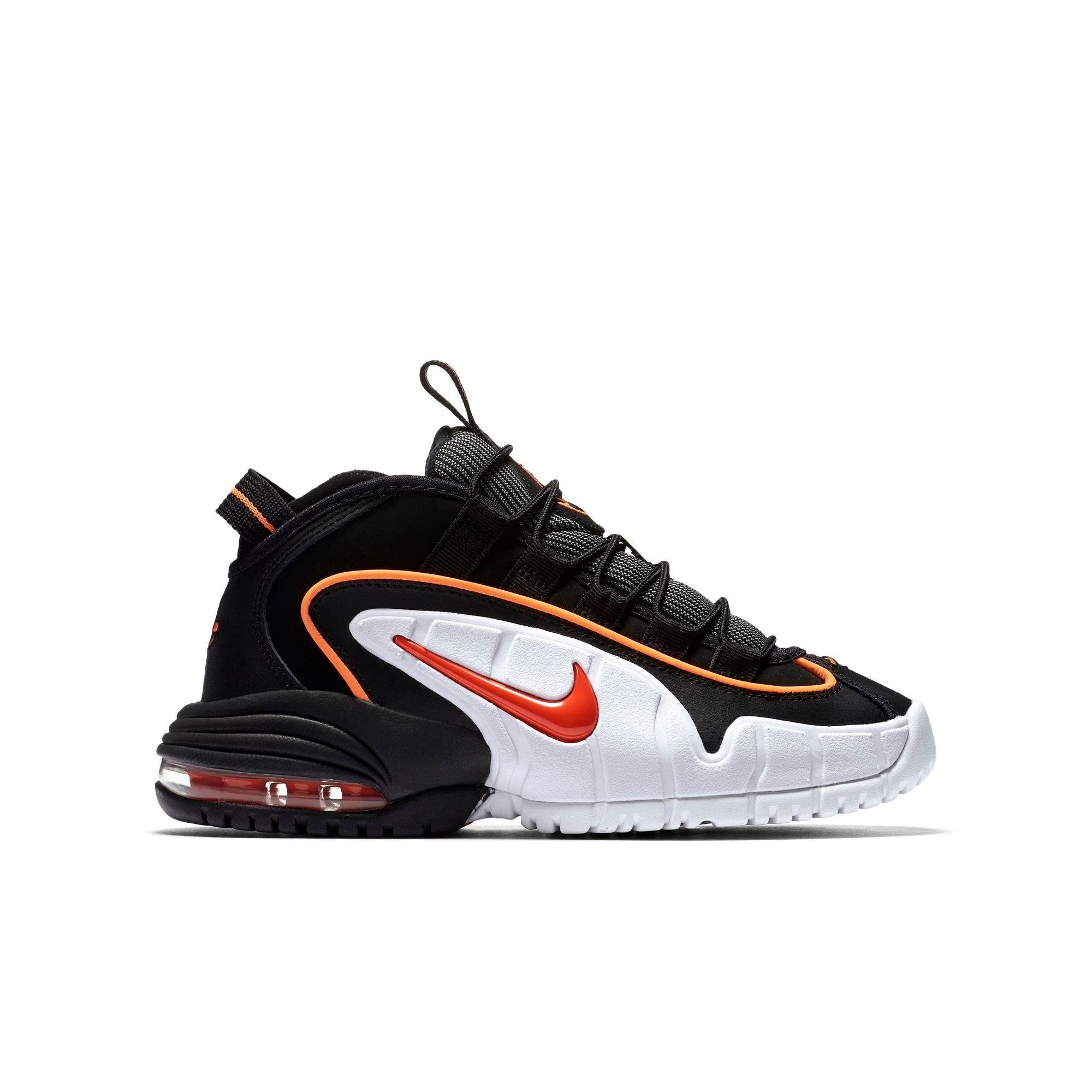 penny hardaway shoes orange and black