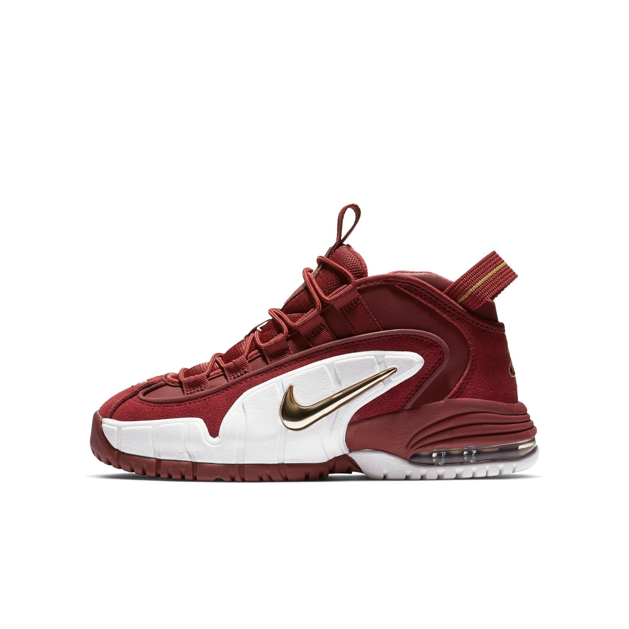 burgundy and gold air max