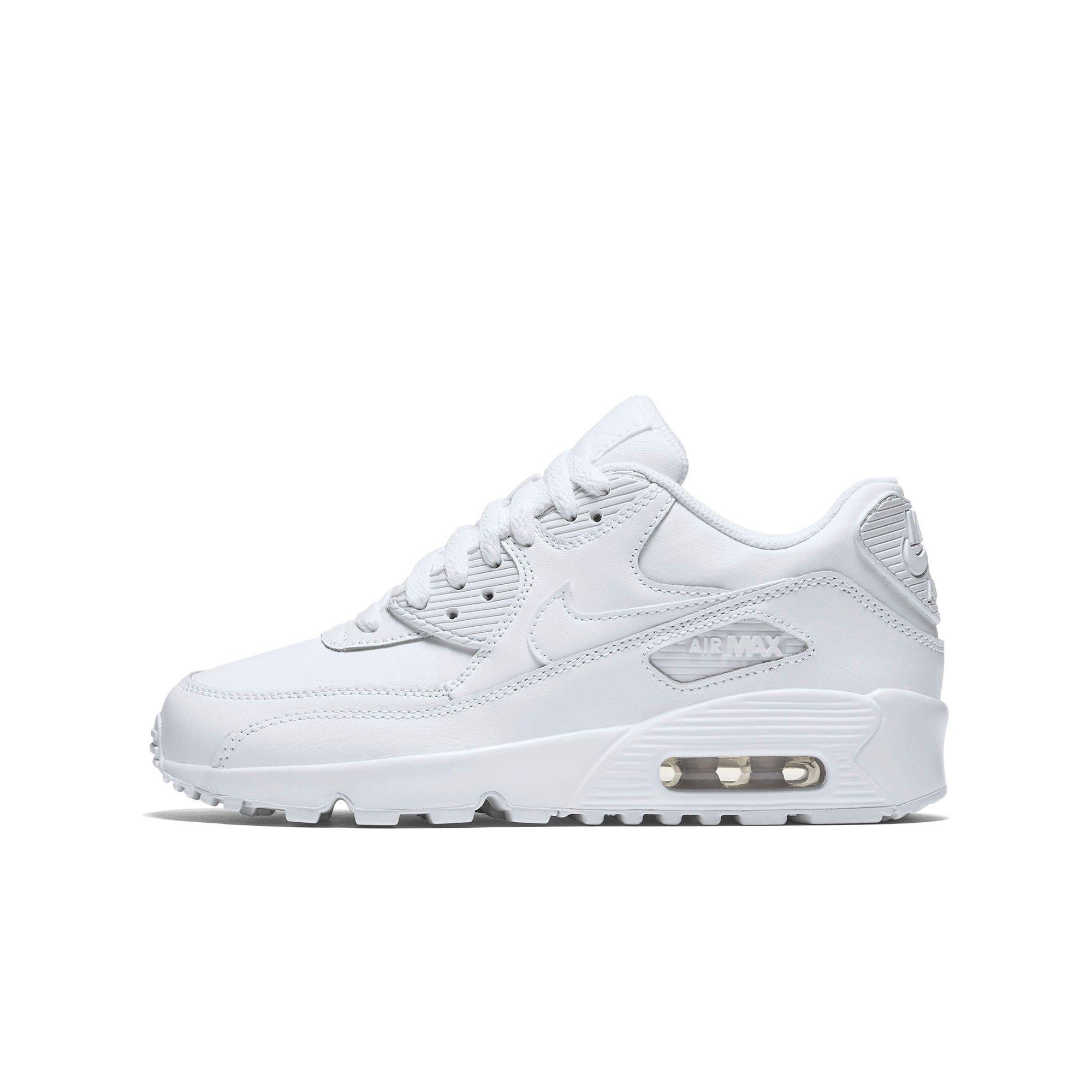 all leather air max 90 white