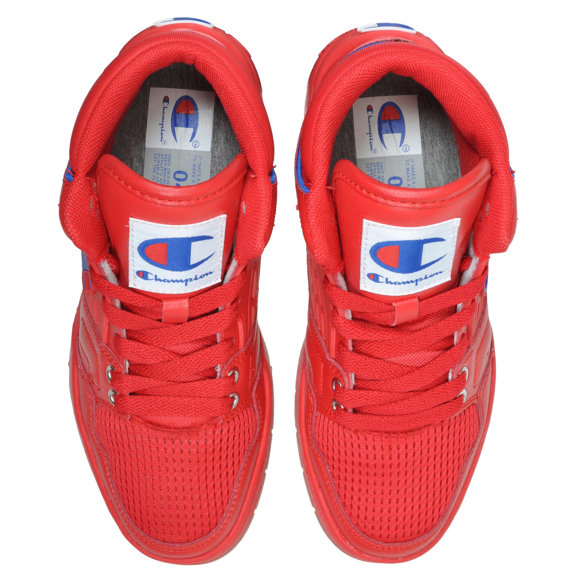 champion shoes all red