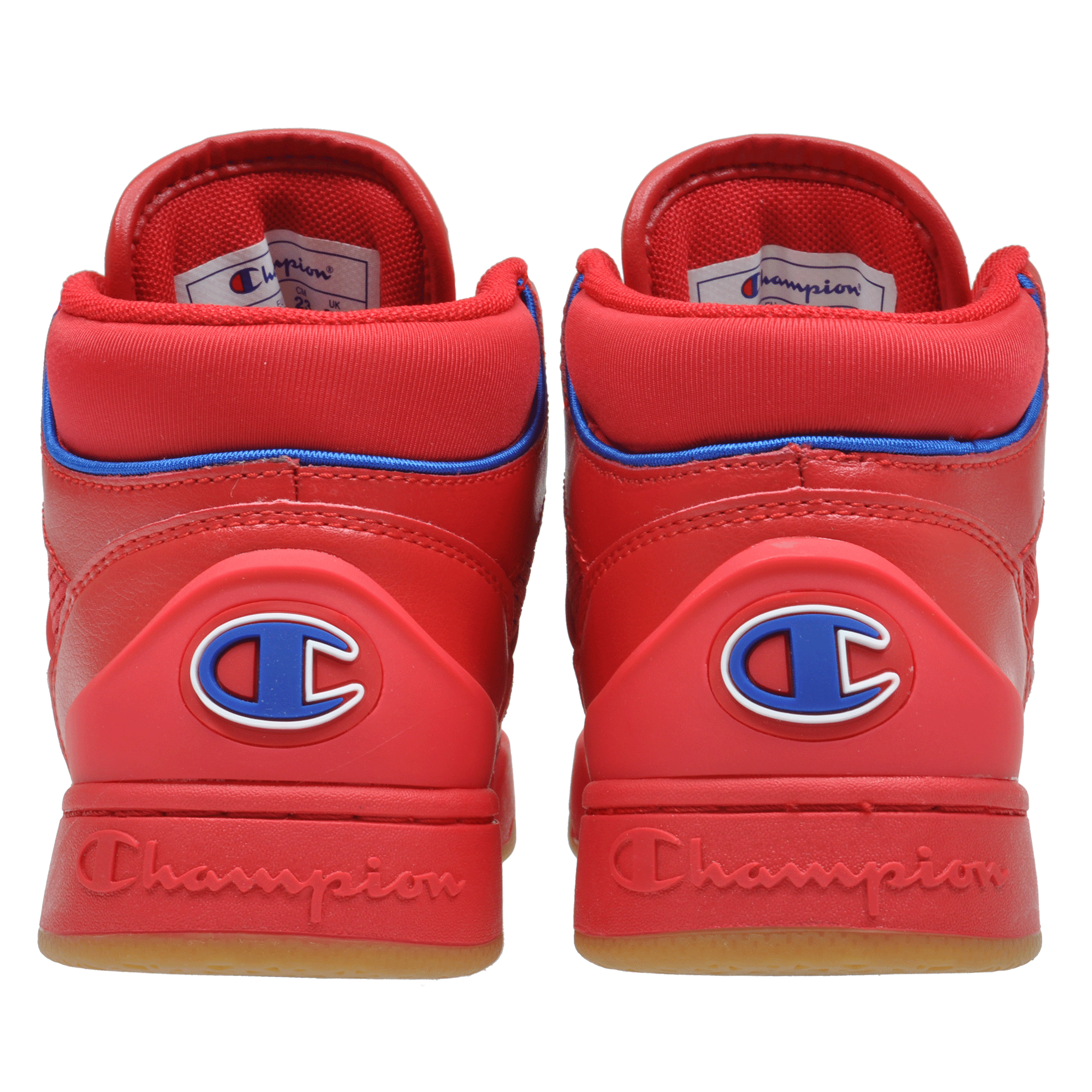 red white and blue champion shoes