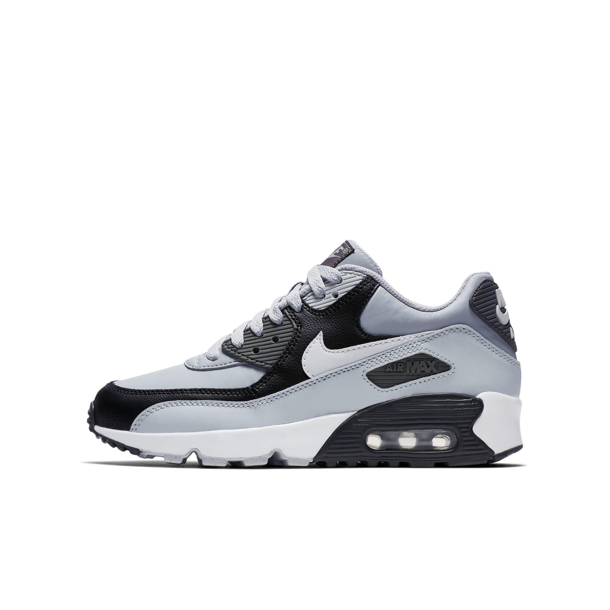 nike air max 90 white wolf grey black