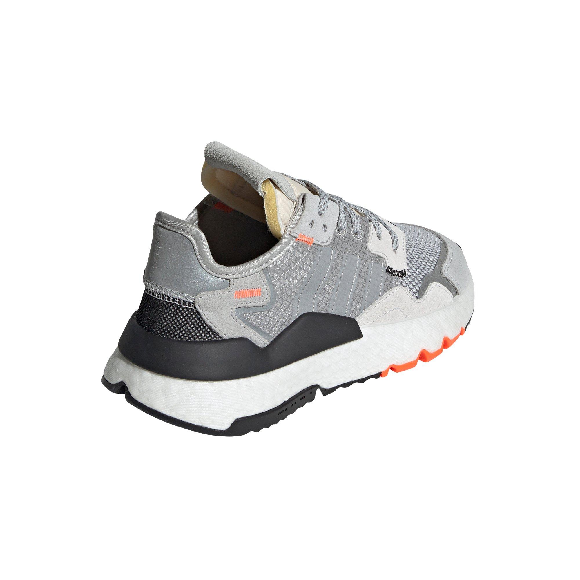 adidas nite jogger grey two solar orange
