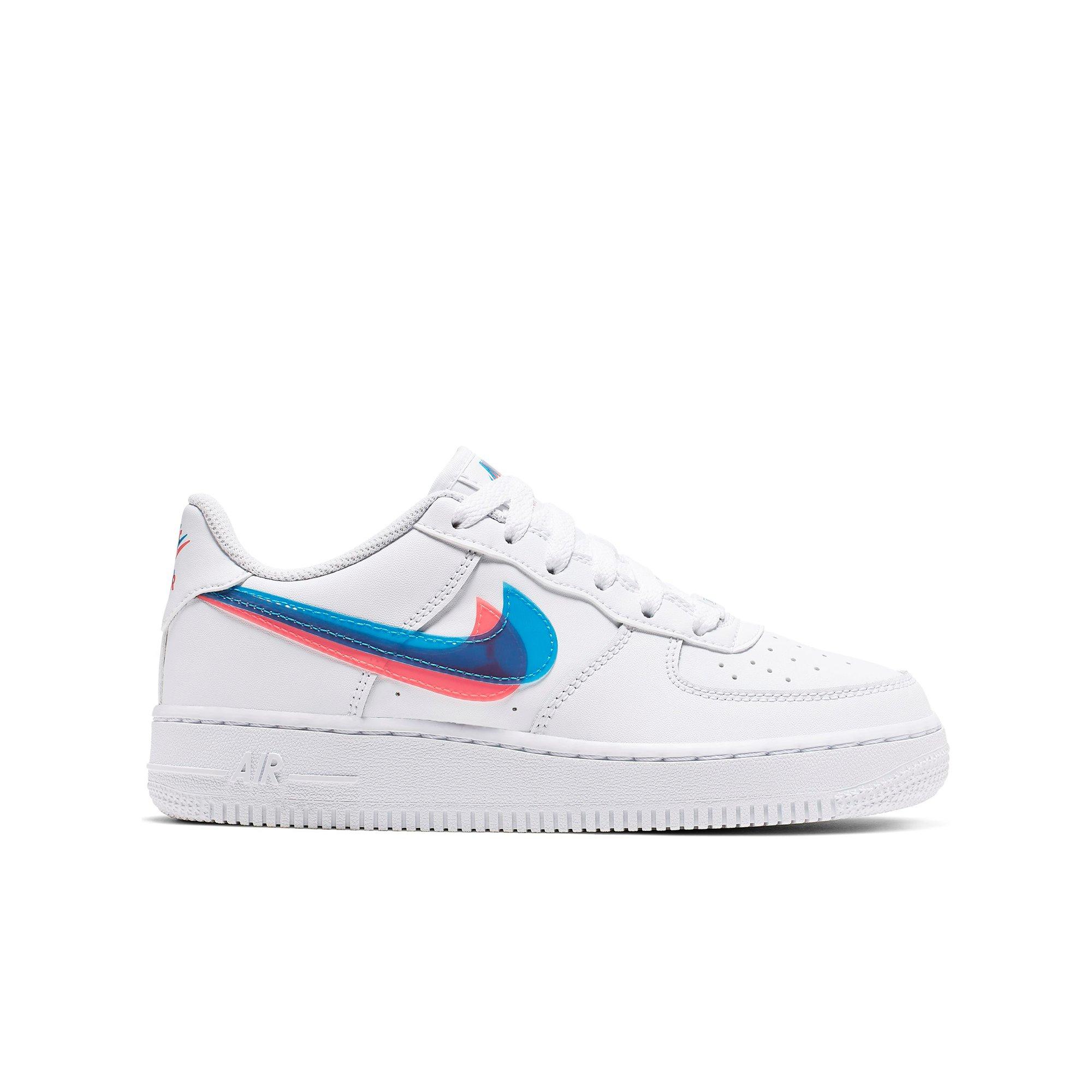 pink and blue nike air force 1
