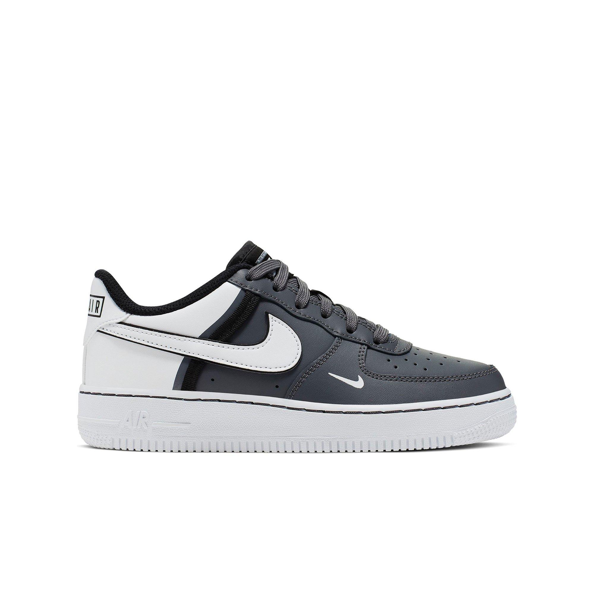 gray and white nike air force 1