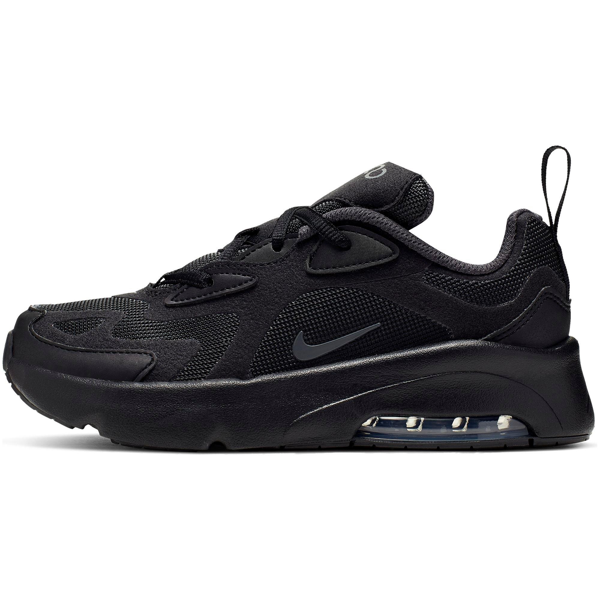 nike air max 200 black preschool kids' shoe
