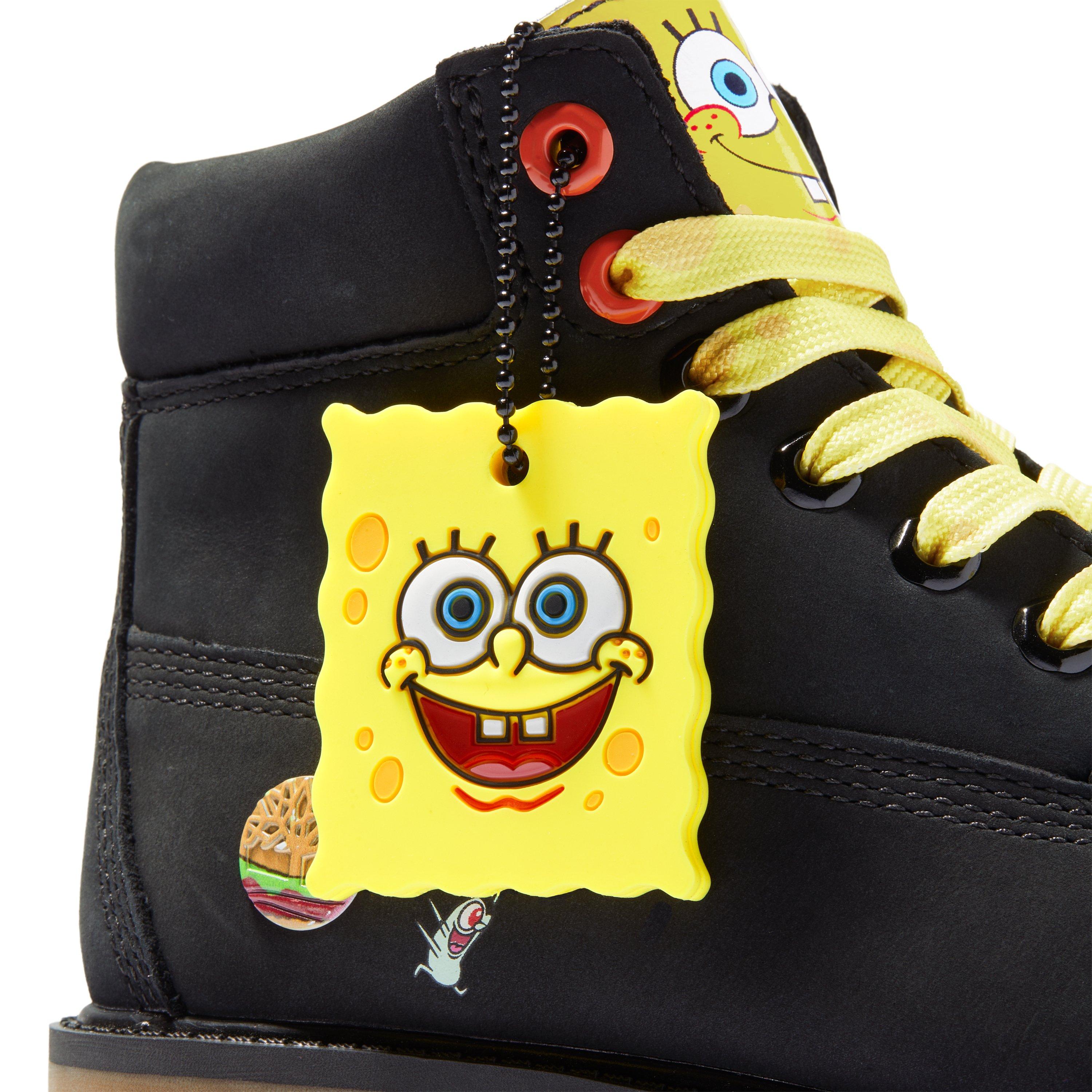 spongebob timberlands black