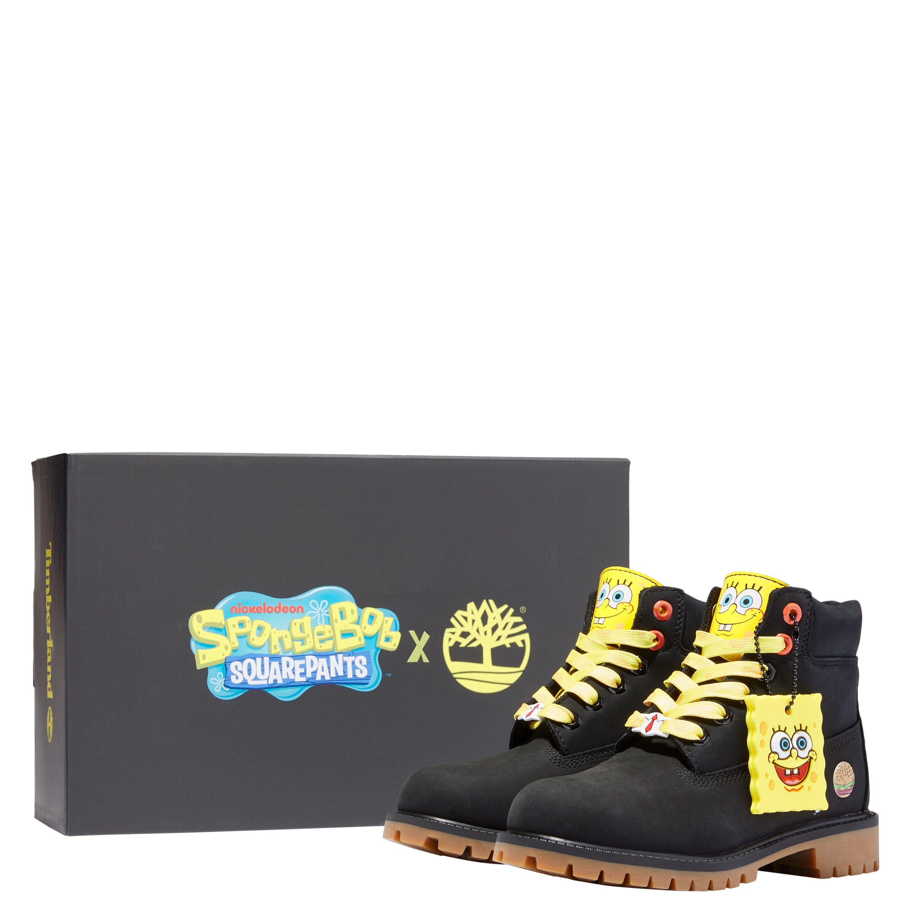 kids spongebob timberlands